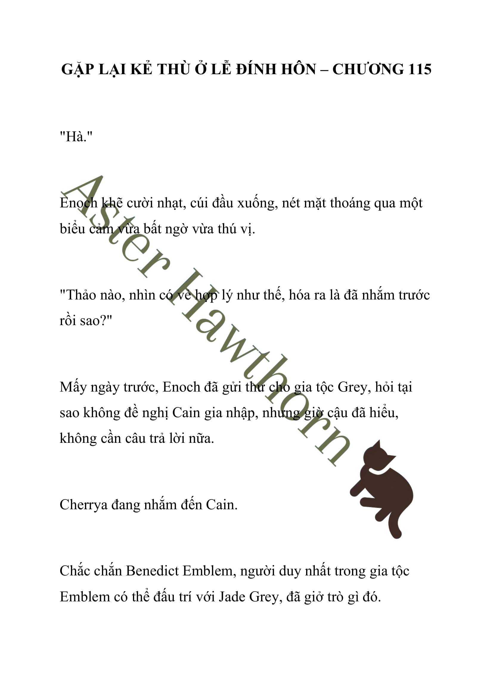 [NOVEL] Gặp Lại Kẻ Thù Ở Lễ Đính Hôn Chap 115 - Trang 2