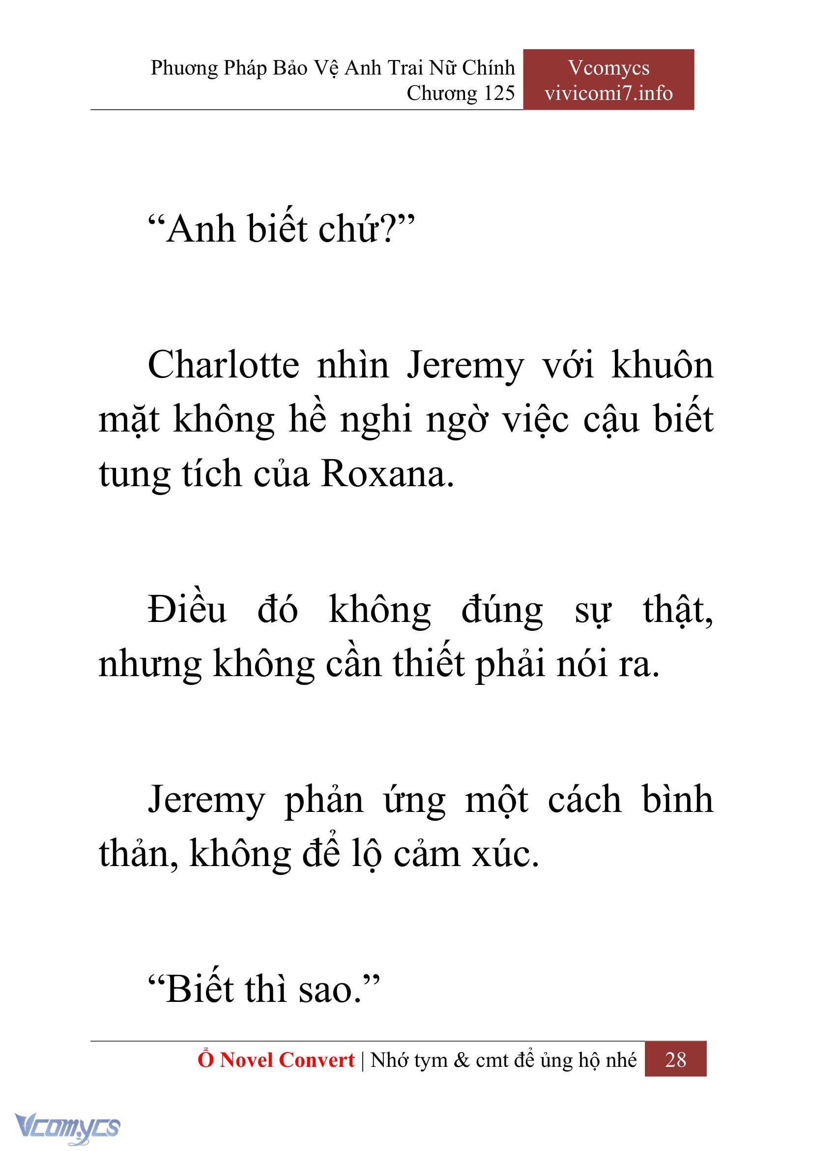 [Novel] Phương Pháp Bảo Vệ Anh Trai Nữ Chính Chap 125 - Trang 2