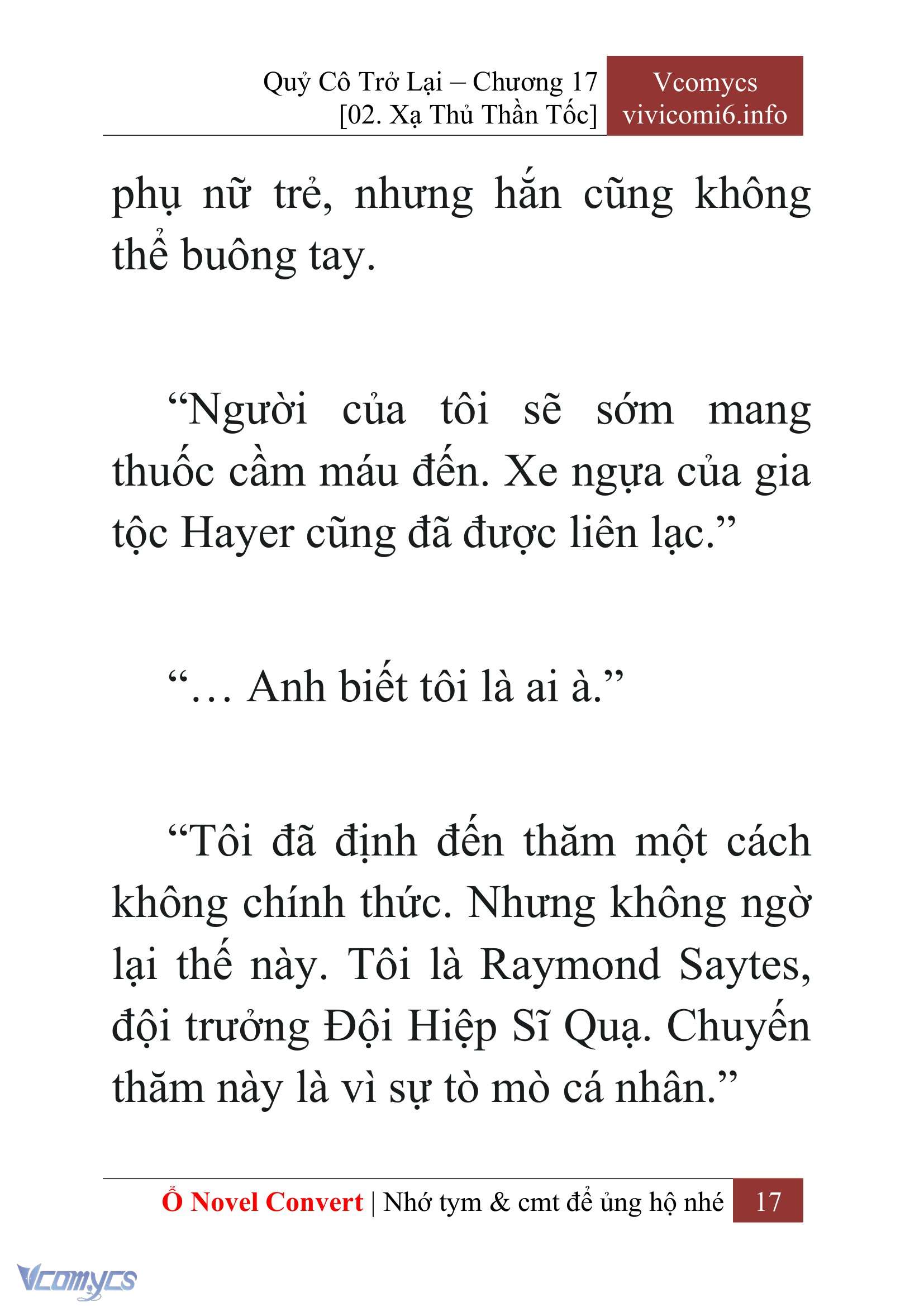 [Novel] Quý Cô Trở Lại Chap 17 - Trang 2