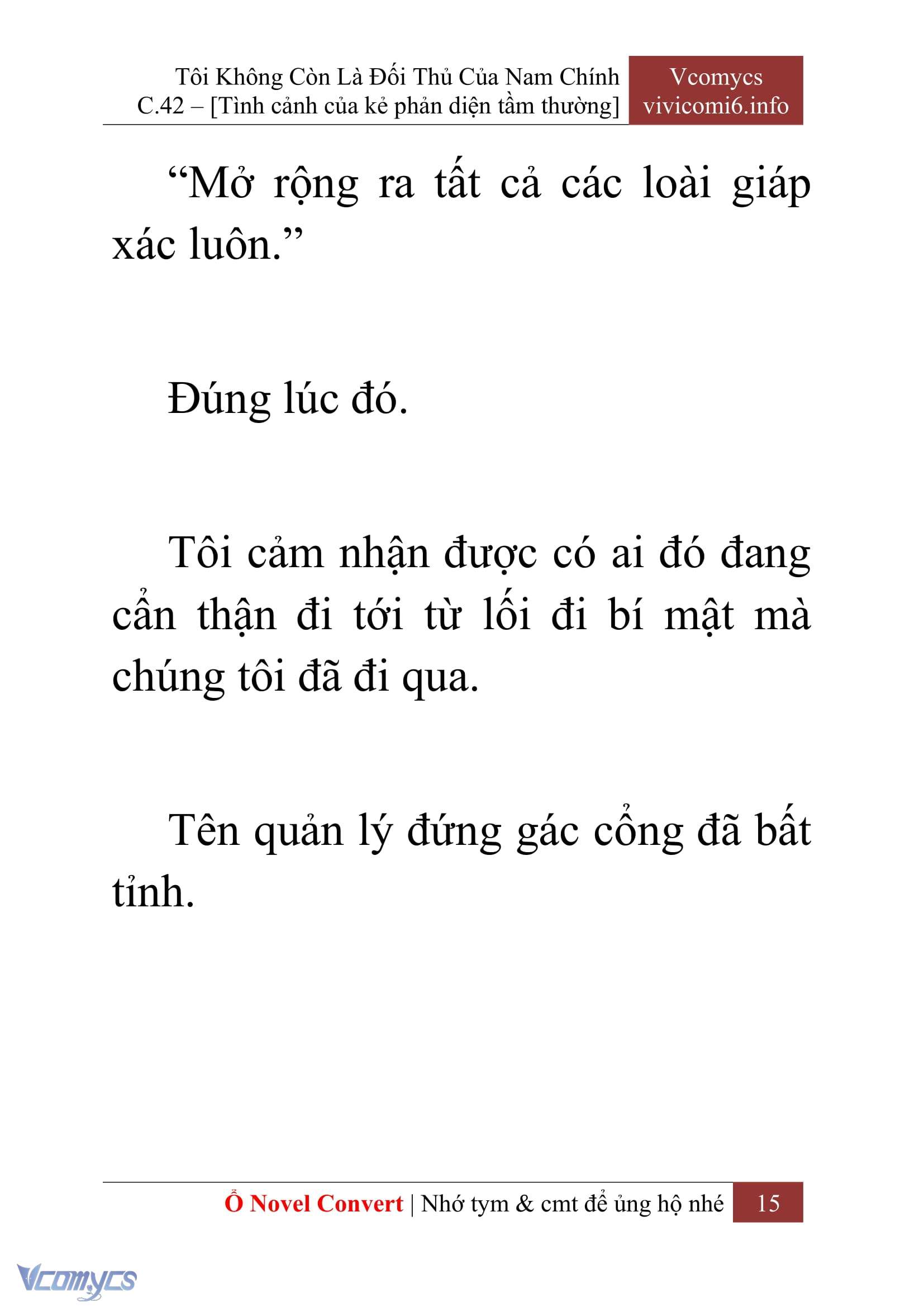 [Novel] Tôi Không Còn Là Đối Thủ Của Nam Chính Chap 42 - Trang 2