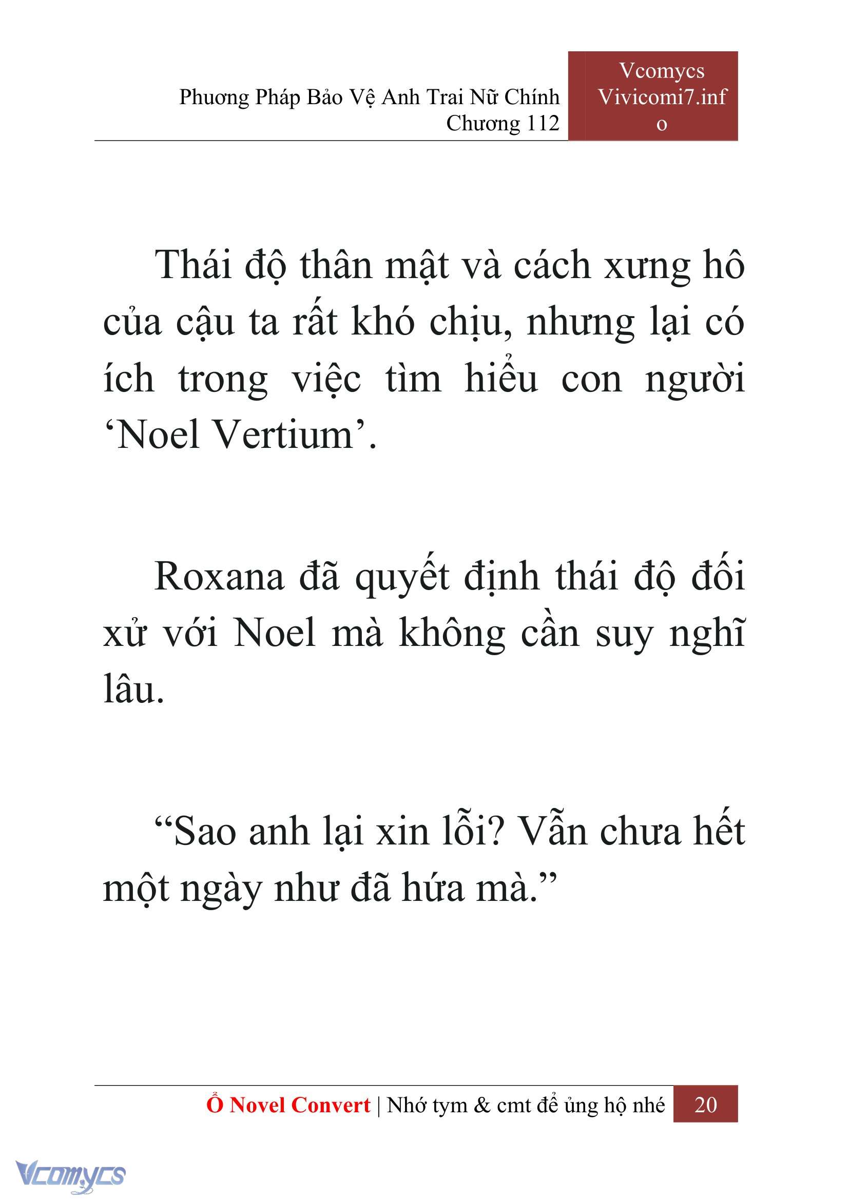 [Novel] Phương Pháp Bảo Vệ Anh Trai Nữ Chính Chap 112 - Trang 2