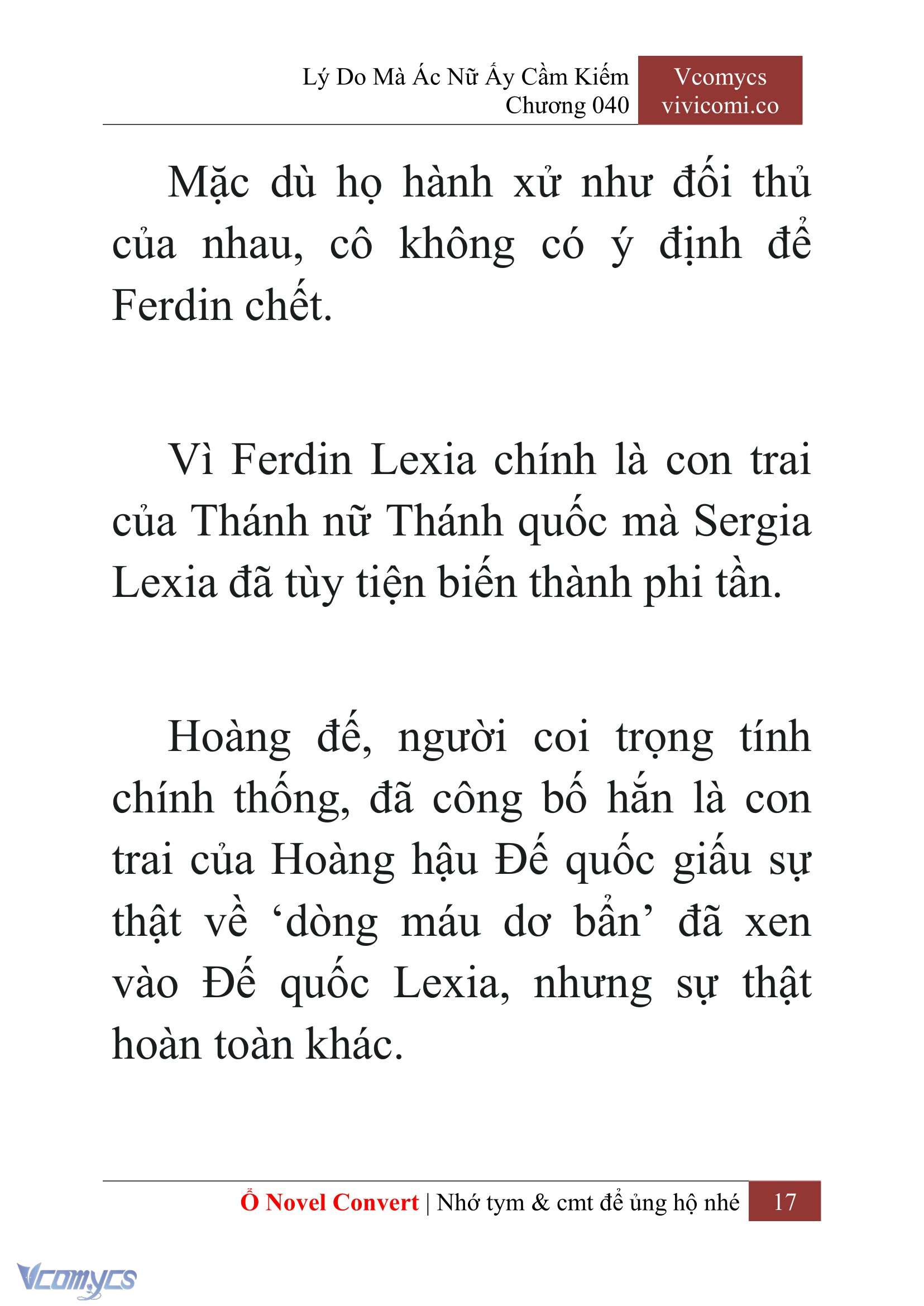 [Novel] Lý Do Mà Ác Nữ Ấy Cầm Kiếm Chap 40 - Next Chap 41