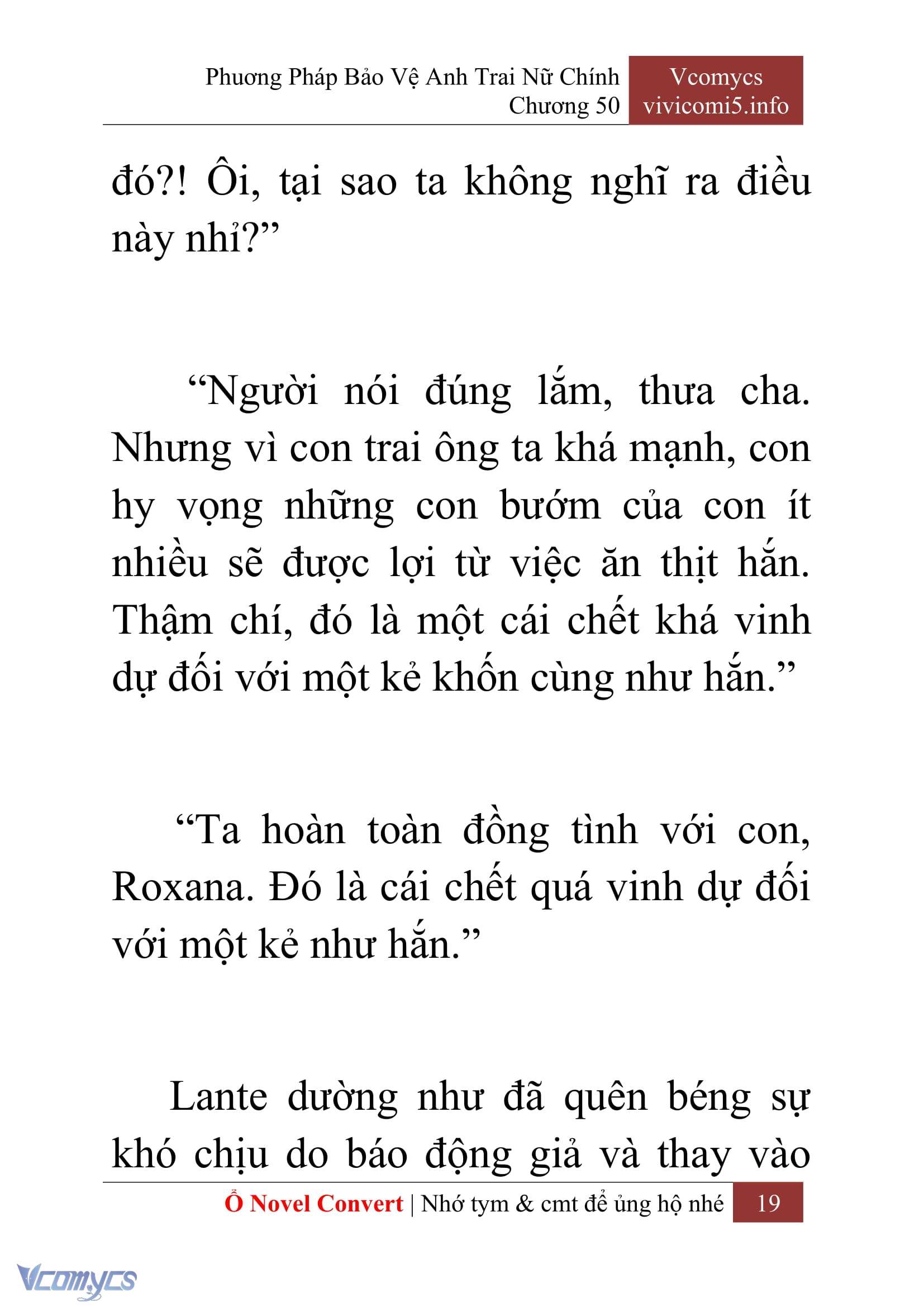 [Novel] Phương Pháp Bảo Vệ Anh Trai Nữ Chính Chap 50 - Trang 2