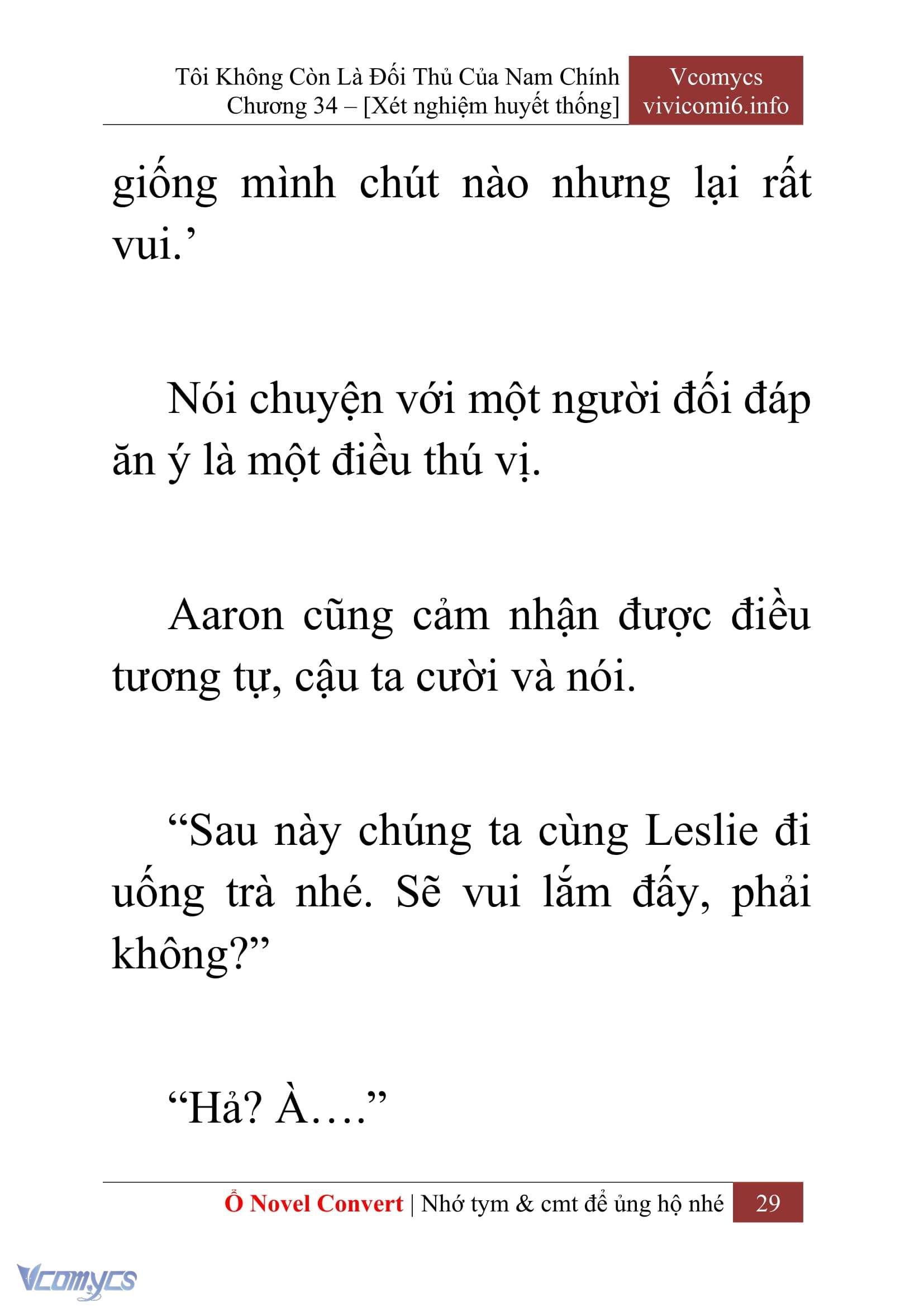 [Novel] Tôi Không Còn Là Đối Thủ Của Nam Chính Chap 34 - Trang 2