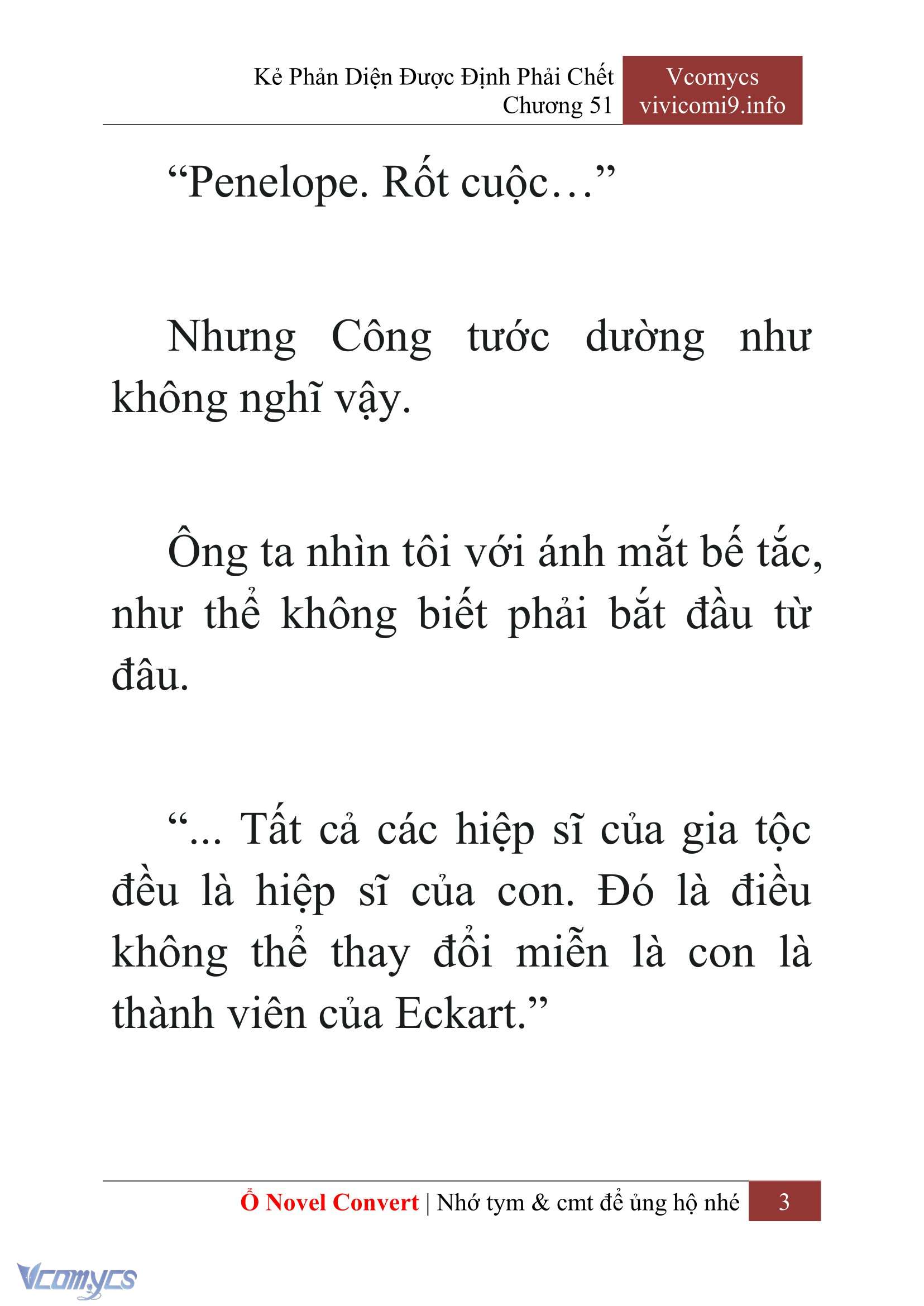 [Novel] Kẻ Phản Diện Được Định Phải Chết Chap 51 - Trang 2