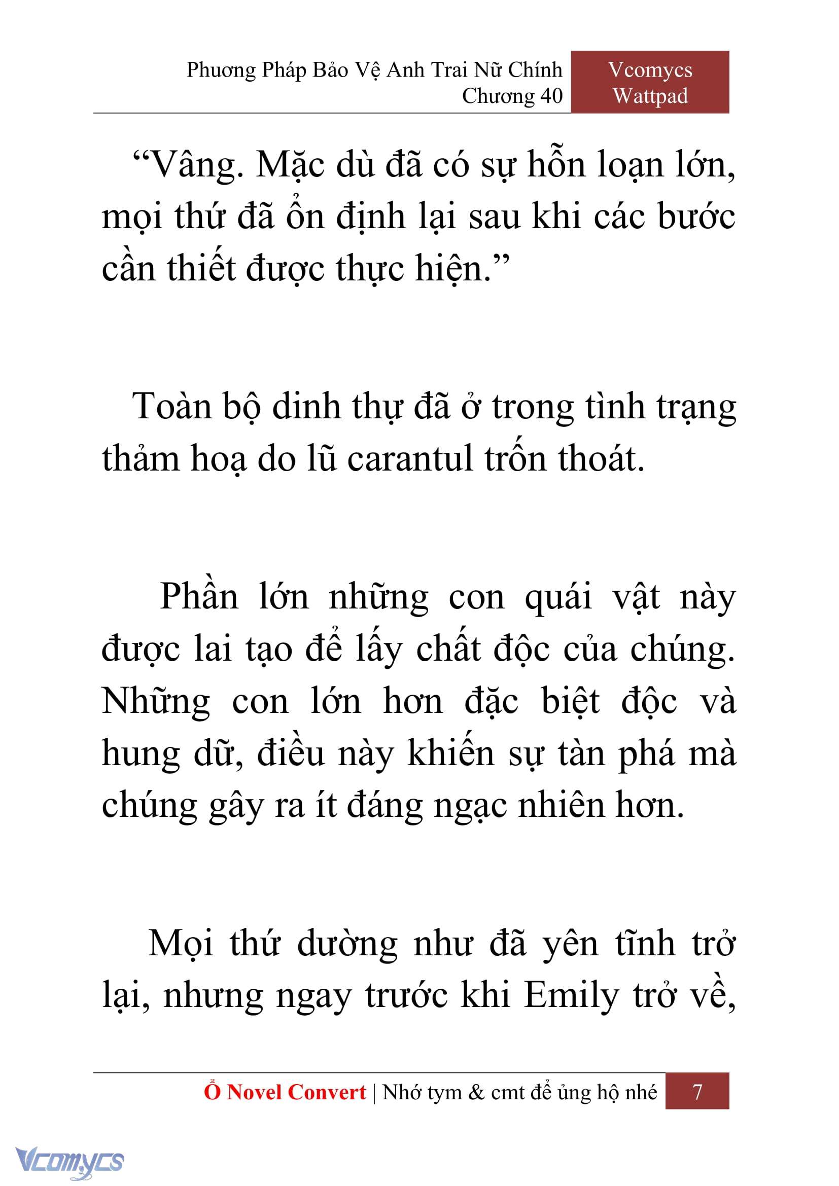 [Novel] Phương Pháp Bảo Vệ Anh Trai Nữ Chính Chap 40 - Trang 2
