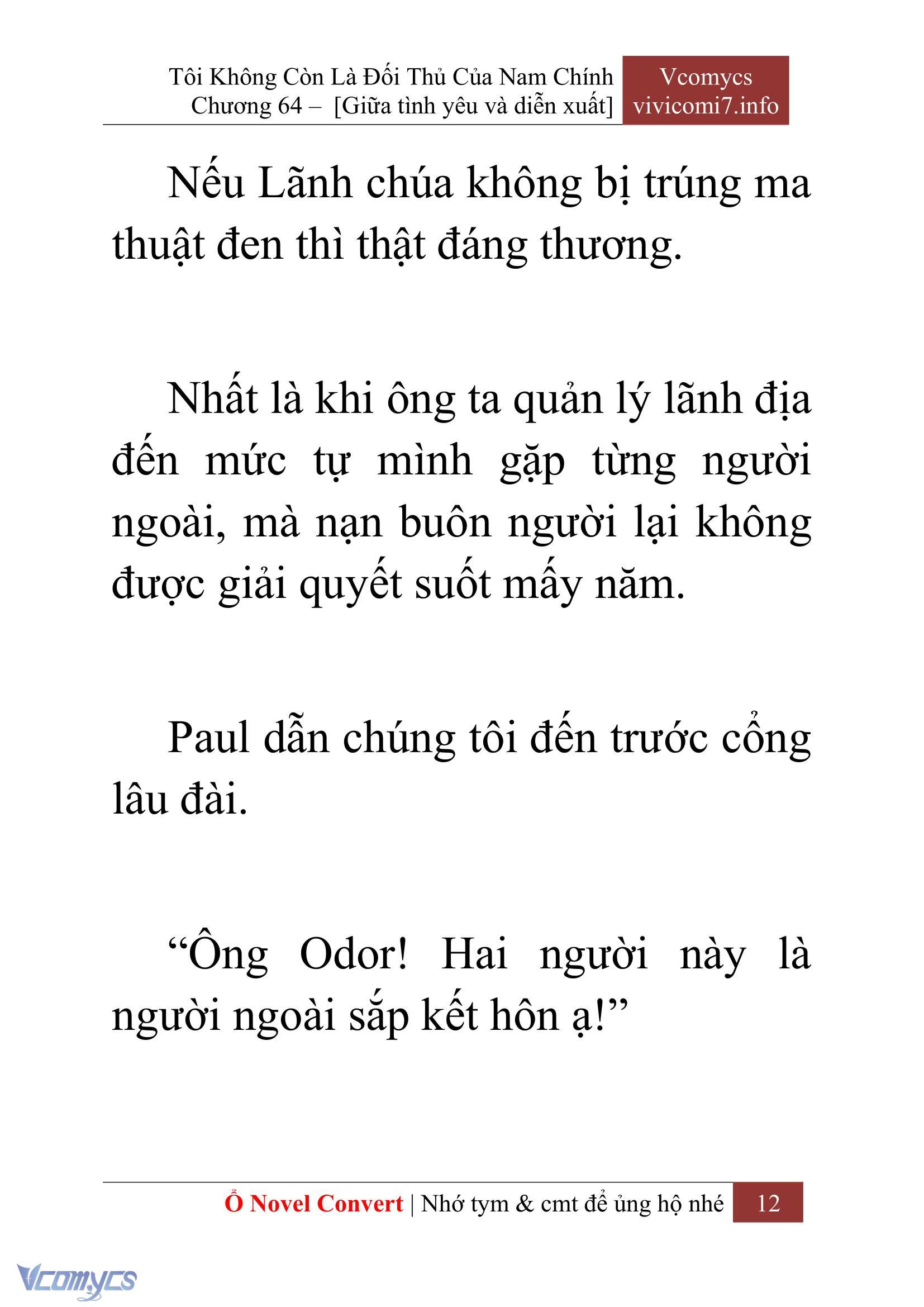 [Novel] Tôi Không Còn Là Đối Thủ Của Nam Chính Chap 64 - Trang 2