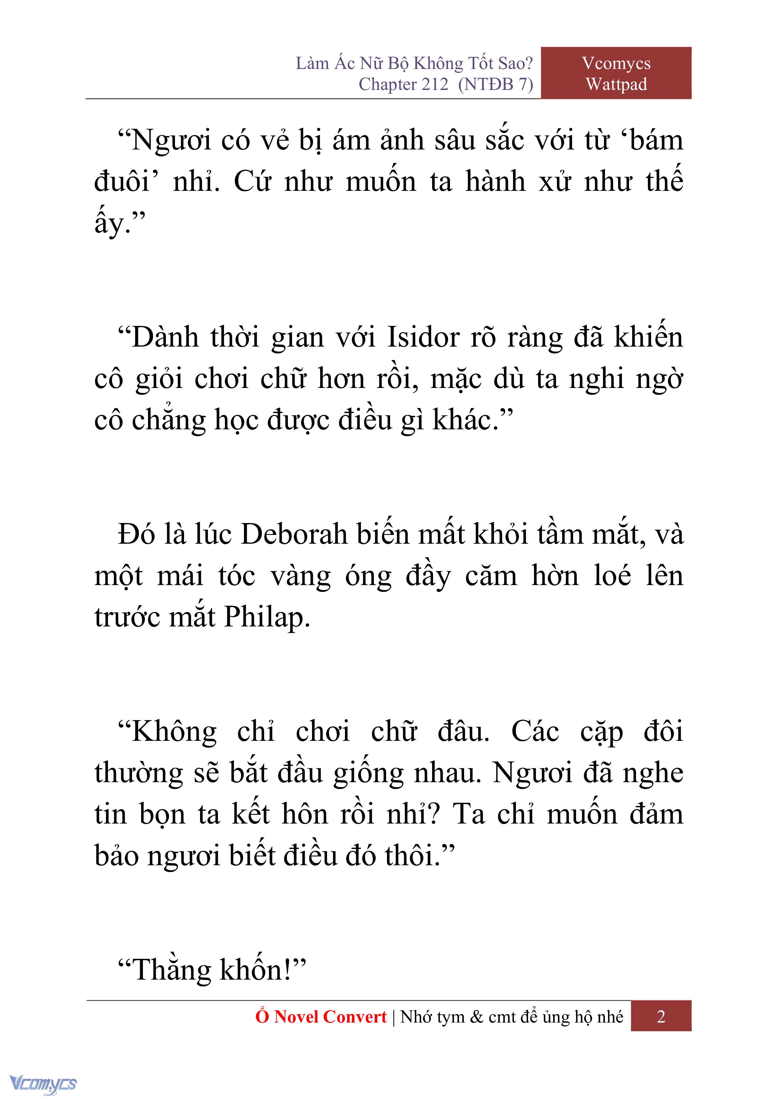 [Novel] Làm Ác Nữ Bộ Không Tốt Sao? Chap 212 - Trang 2