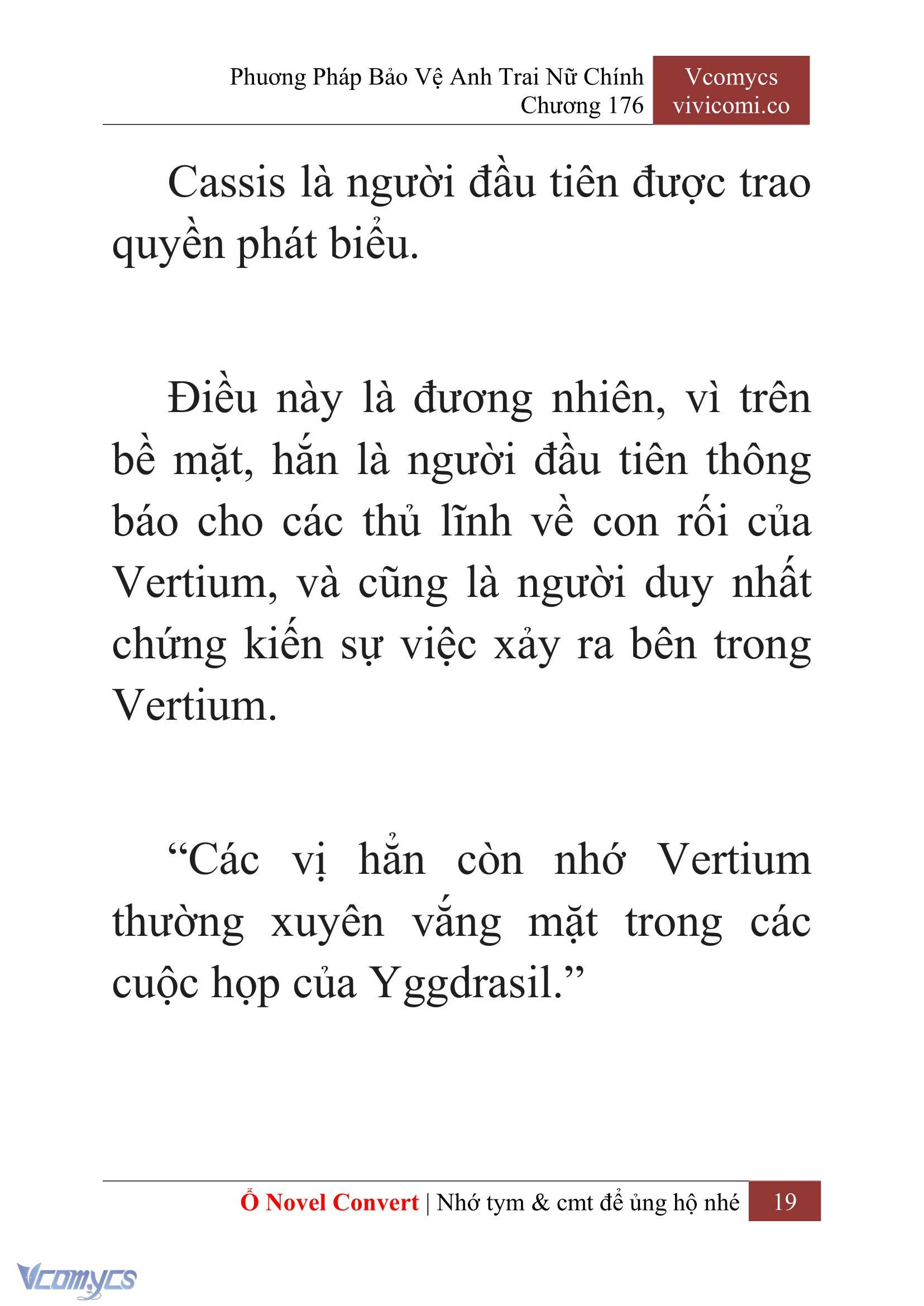 [Novel] Phương Pháp Bảo Vệ Anh Trai Nữ Chính Chap 176 - Trang 2