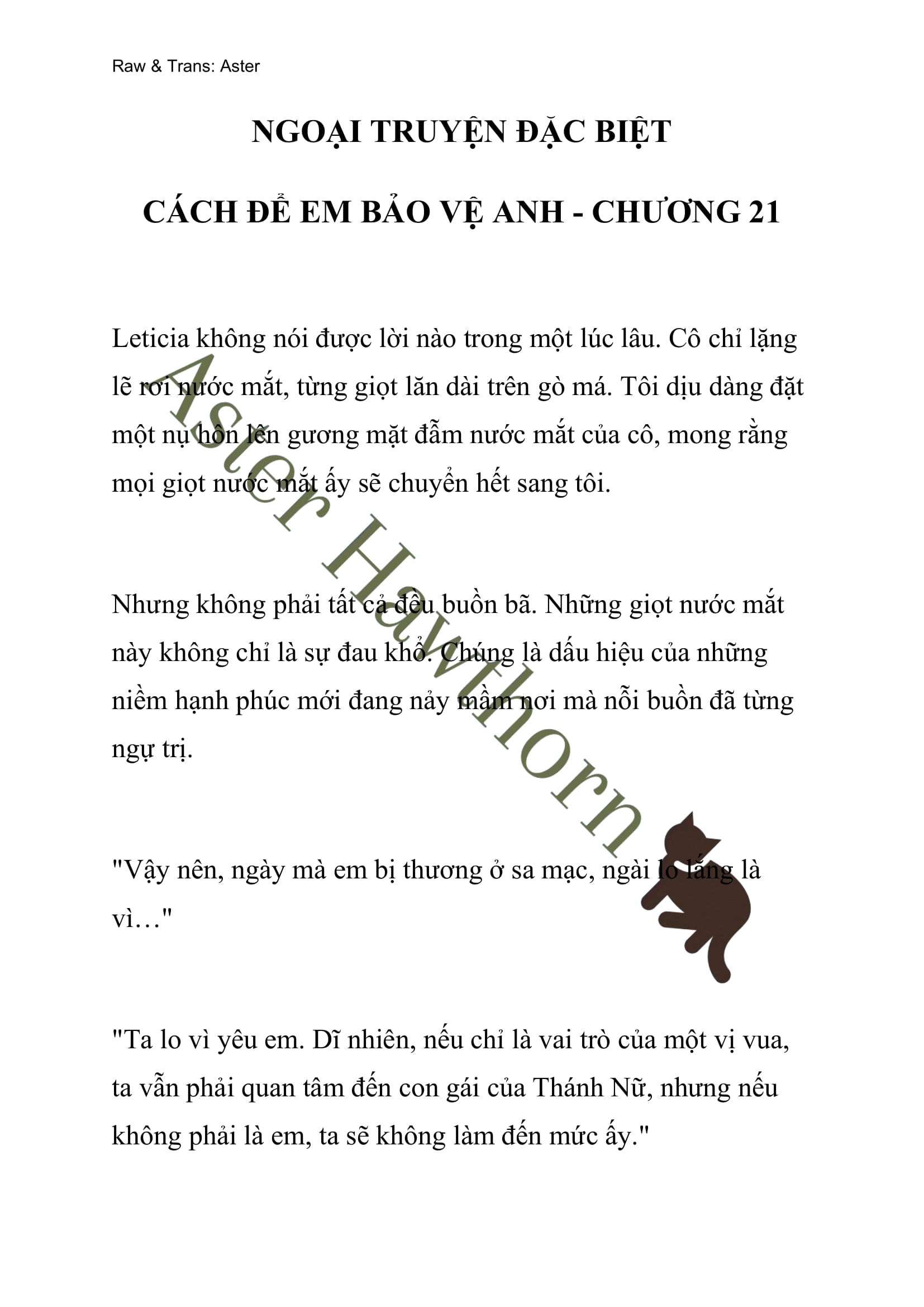 [NOVEL] Ngoại Truyện Cách Để Em Bảo Vệ Anh Chap 75 - Next Chap 76
