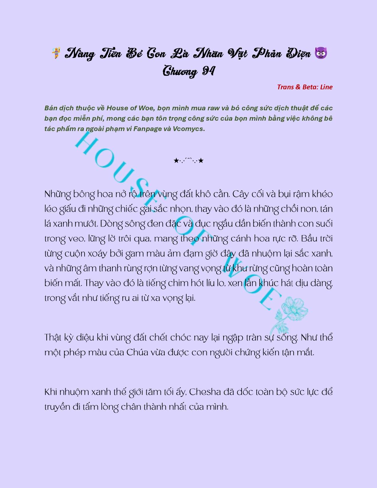 [NOVEL] NÀNG TIÊN BÉ CON LÀ NHÂN VẬT PHẢN DIỆN Chap 94 - Next Chap 95