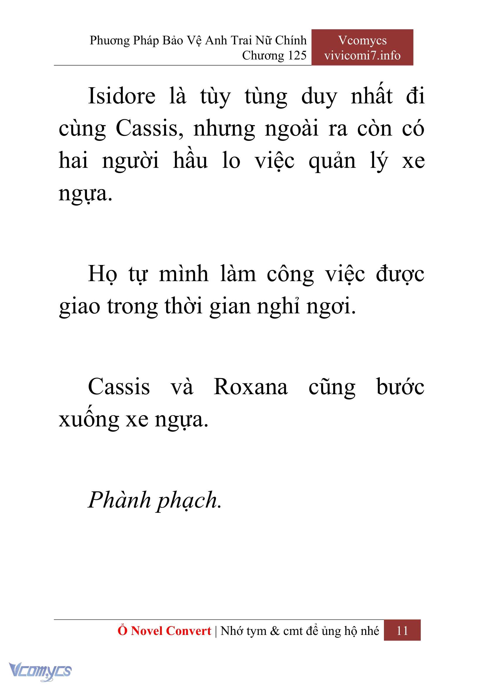 [Novel] Phương Pháp Bảo Vệ Anh Trai Nữ Chính Chap 125 - Trang 2