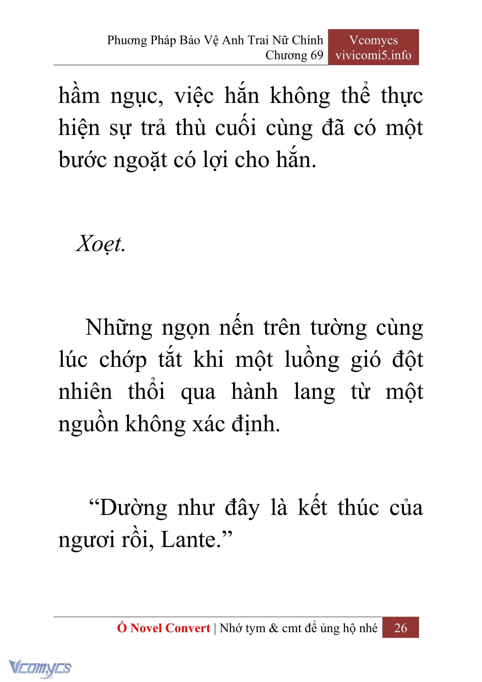 [Novel] Phương Pháp Bảo Vệ Anh Trai Nữ Chính Chap 69 - Trang 2