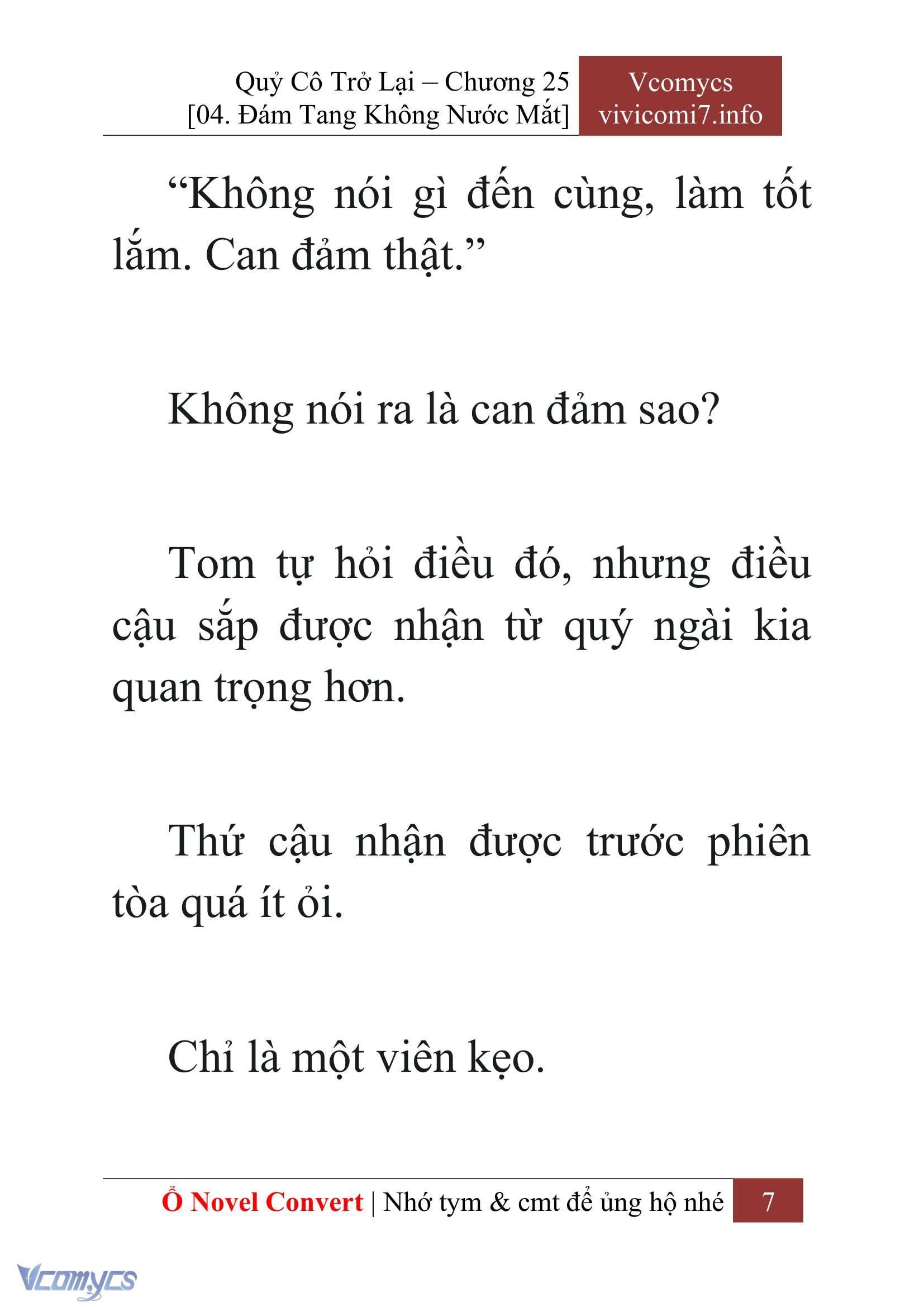 [Novel] Quý Cô Trở Lại Chap 25 - Trang 2