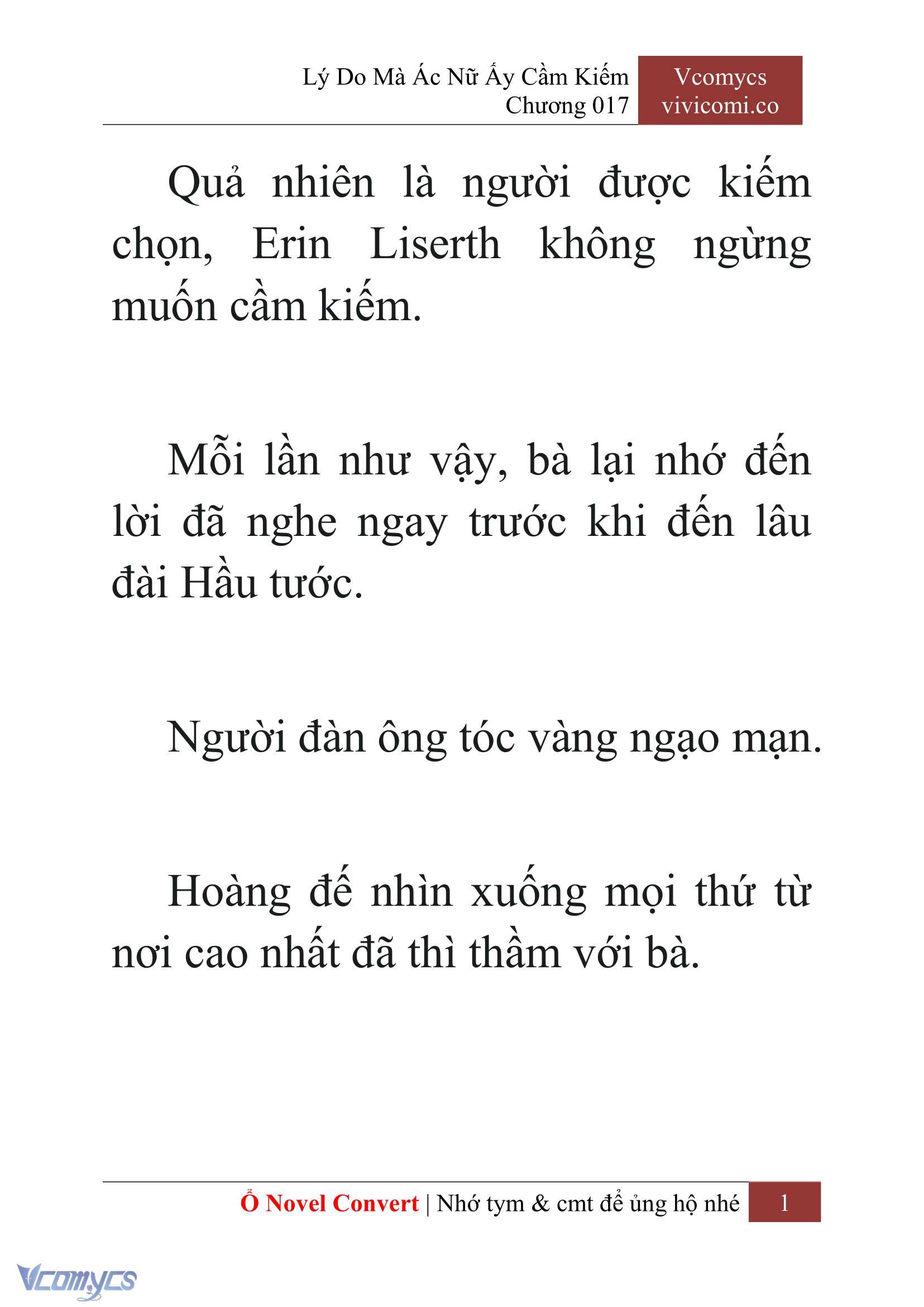 [Novel] Lý Do Mà Ác Nữ Ấy Cầm Kiếm Chap 17 - Next Chap 18