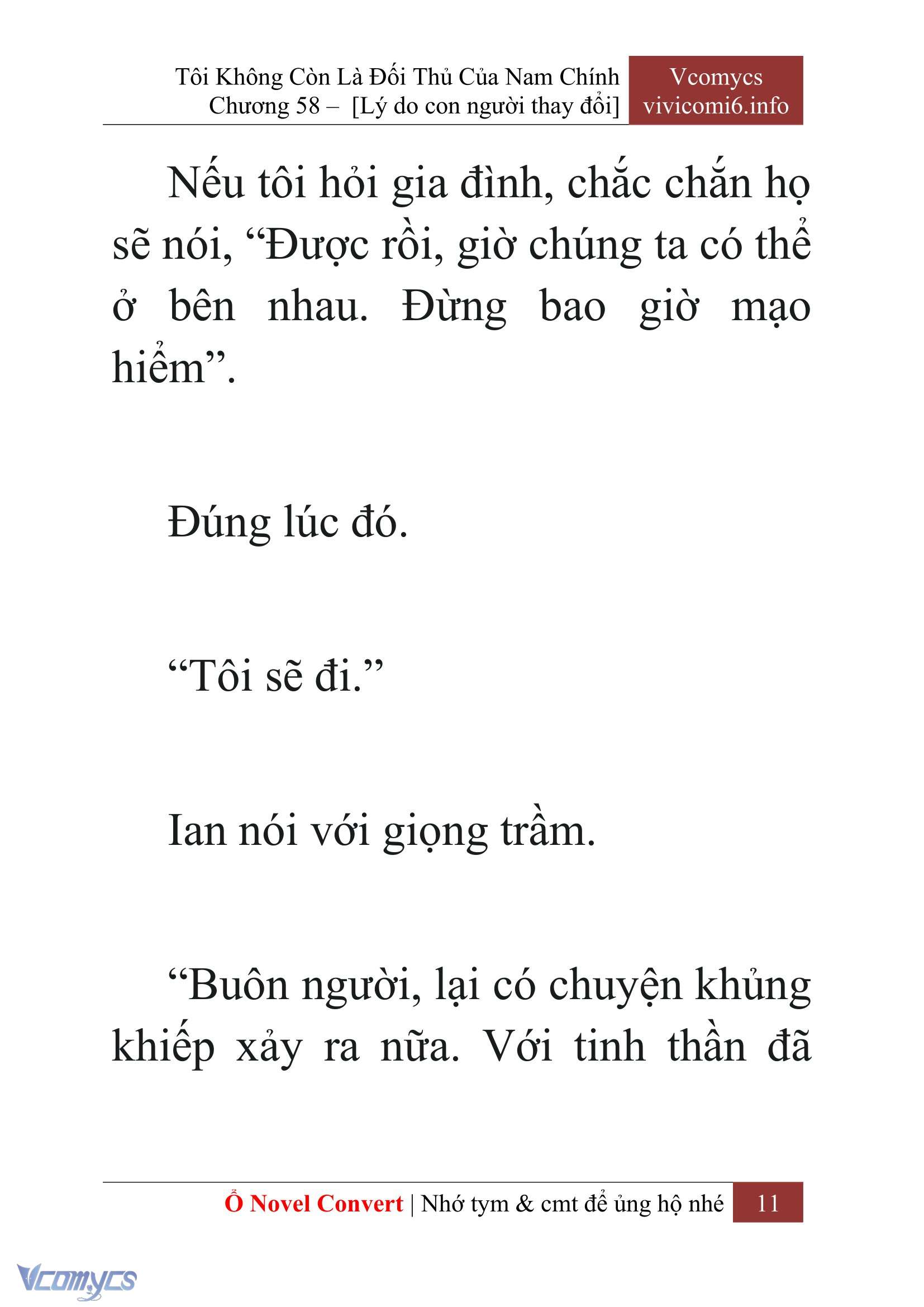 [Novel] Tôi Không Còn Là Đối Thủ Của Nam Chính Chap 58 - Trang 2