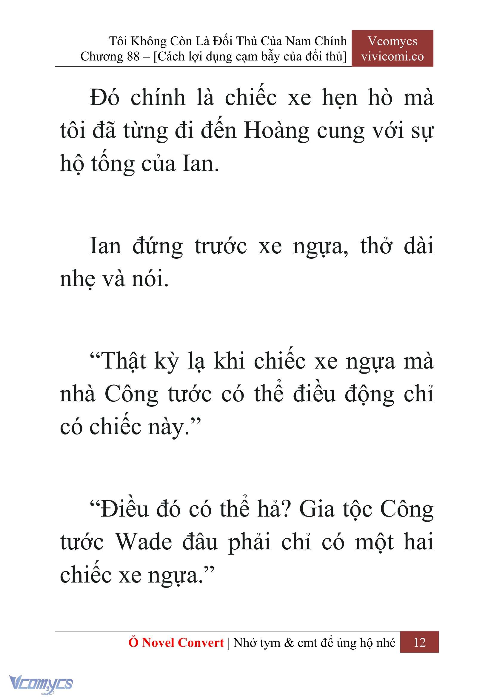 [Novel] Tôi Không Còn Là Đối Thủ Của Nam Chính Chap 88 - Trang 2