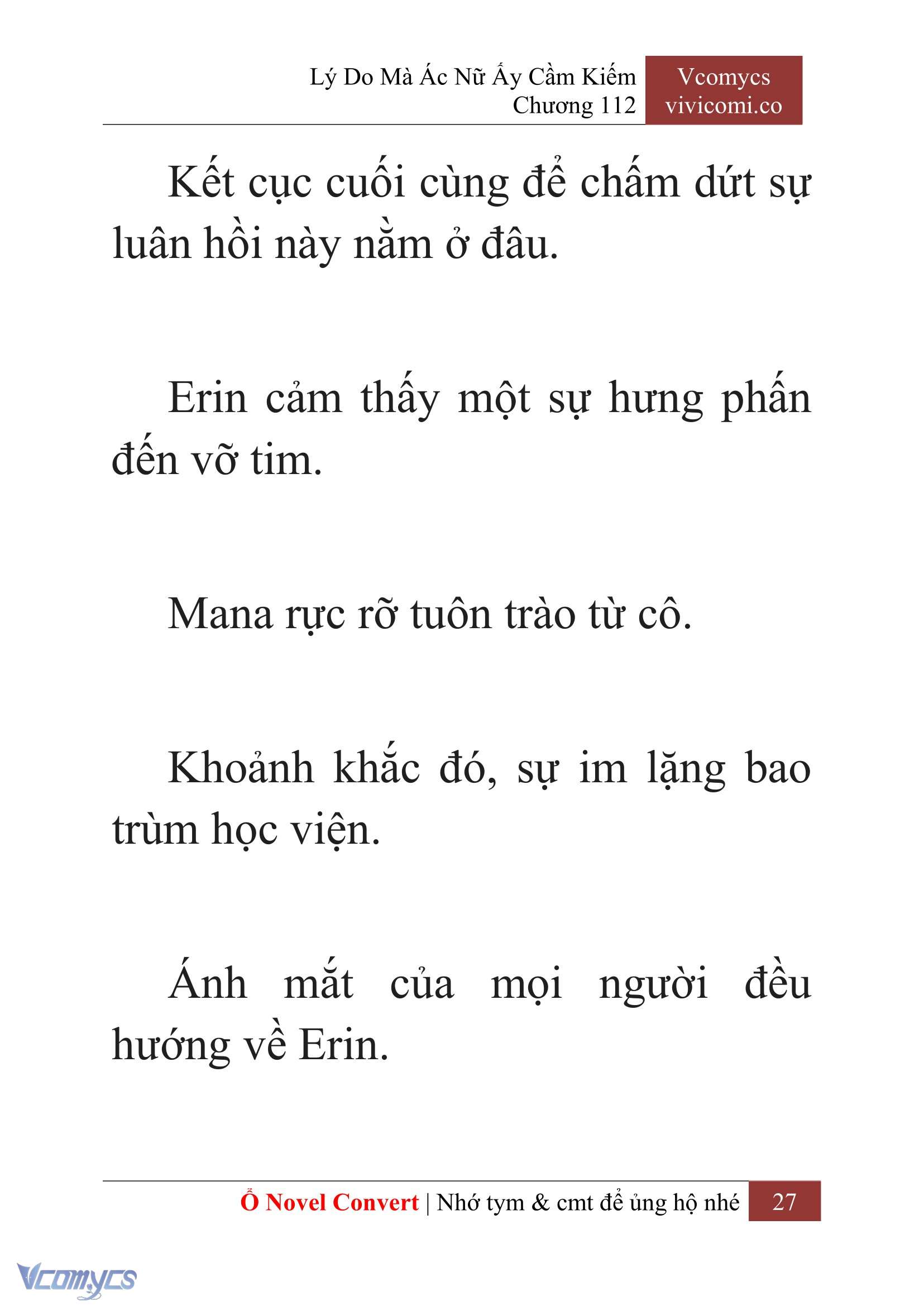 [Novel] Lý Do Mà Ác Nữ Ấy Cầm Kiếm Chap 112 - Trang 2