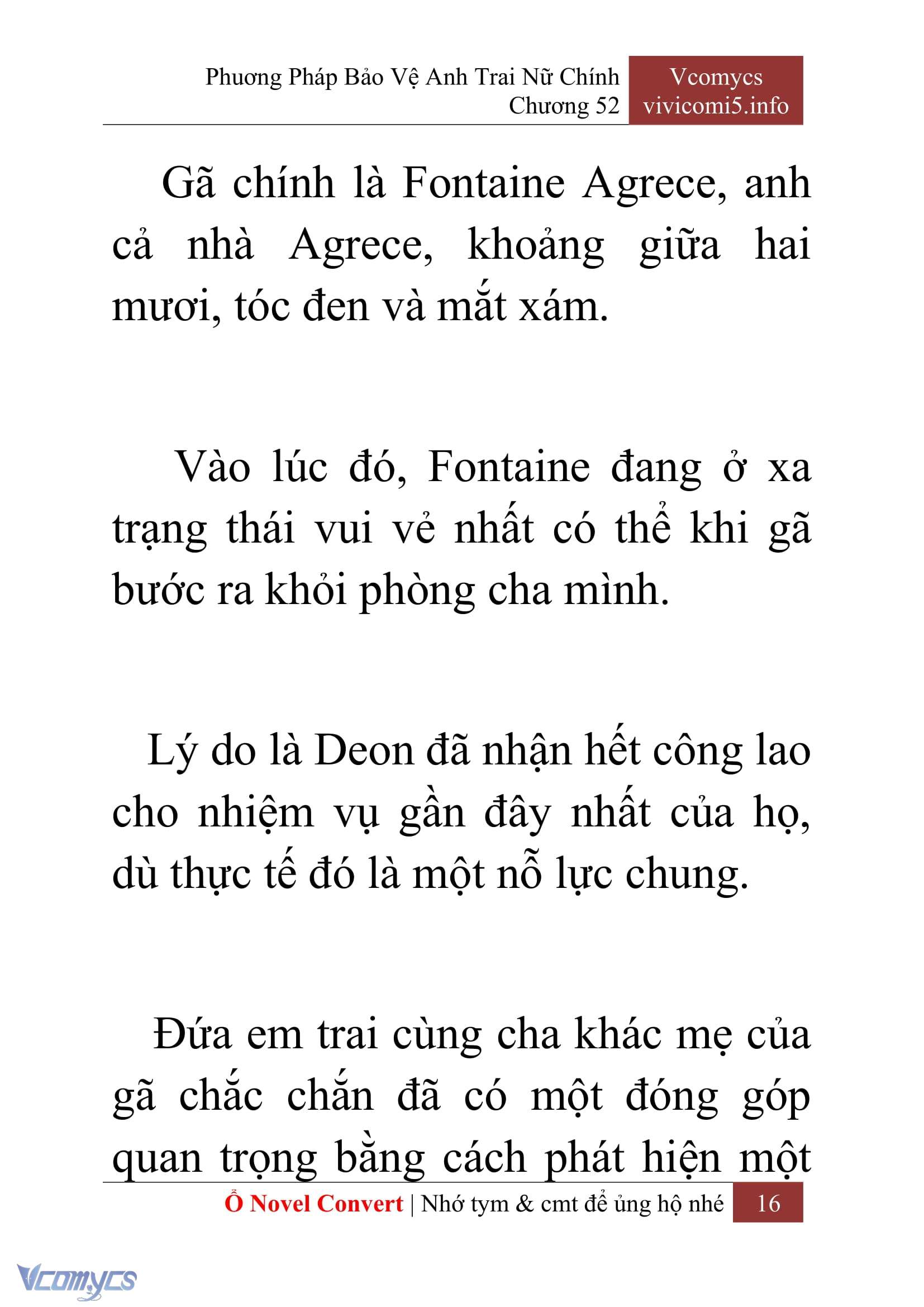[Novel] Phương Pháp Bảo Vệ Anh Trai Nữ Chính Chap 52 - Trang 2