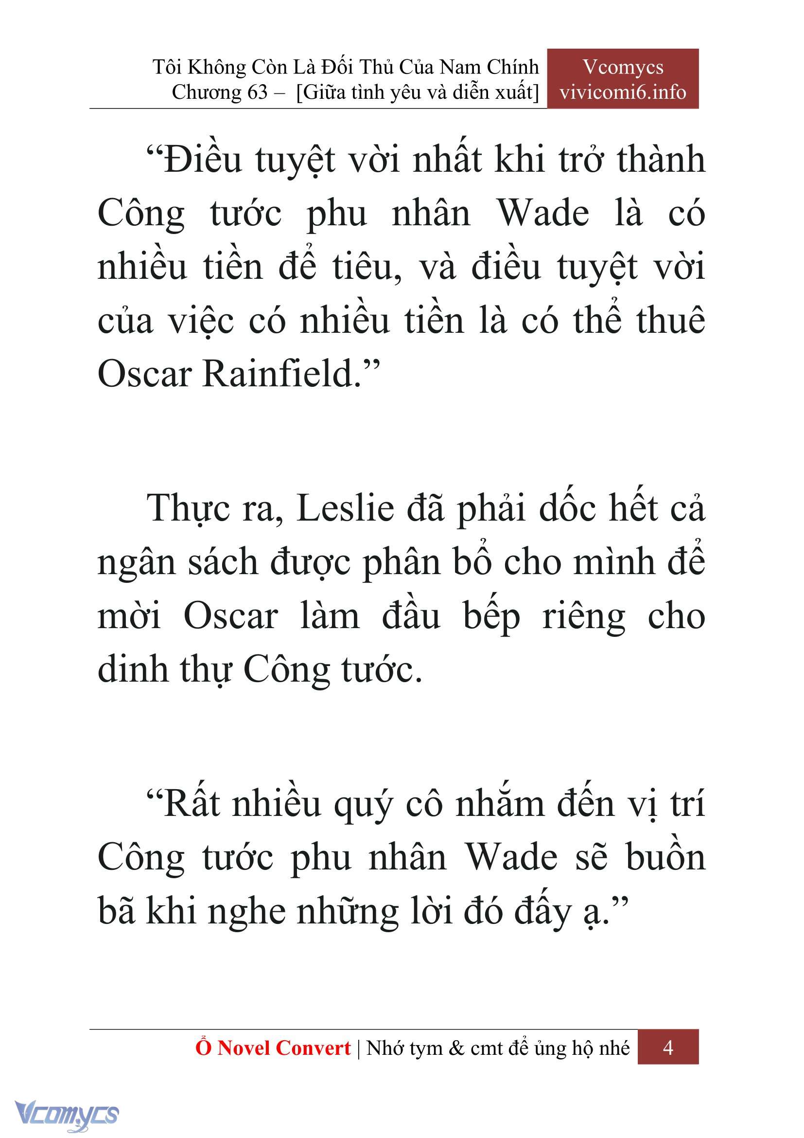 [Novel] Tôi Không Còn Là Đối Thủ Của Nam Chính Chap 63 - Trang 2