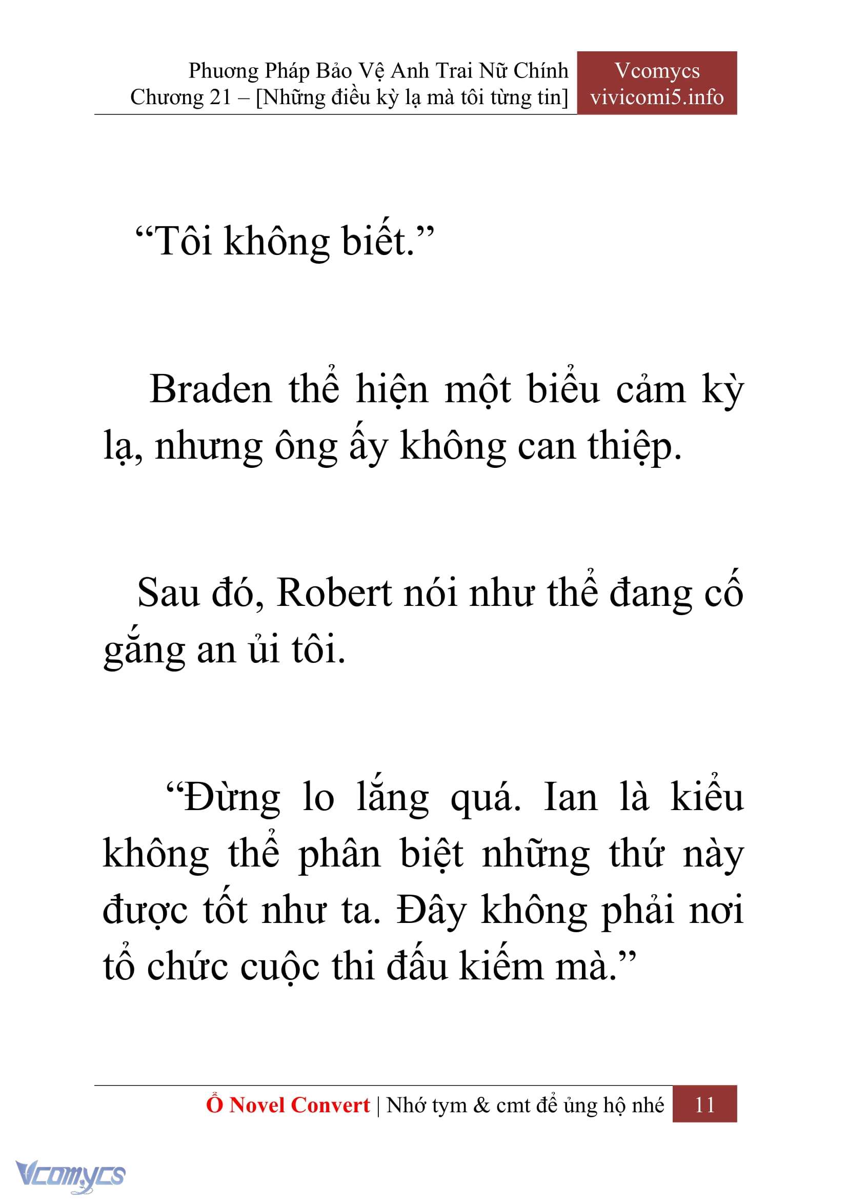 [Novel] Tôi Không Còn Là Đối Thủ Của Nam Chính Chap 21 - Trang 2