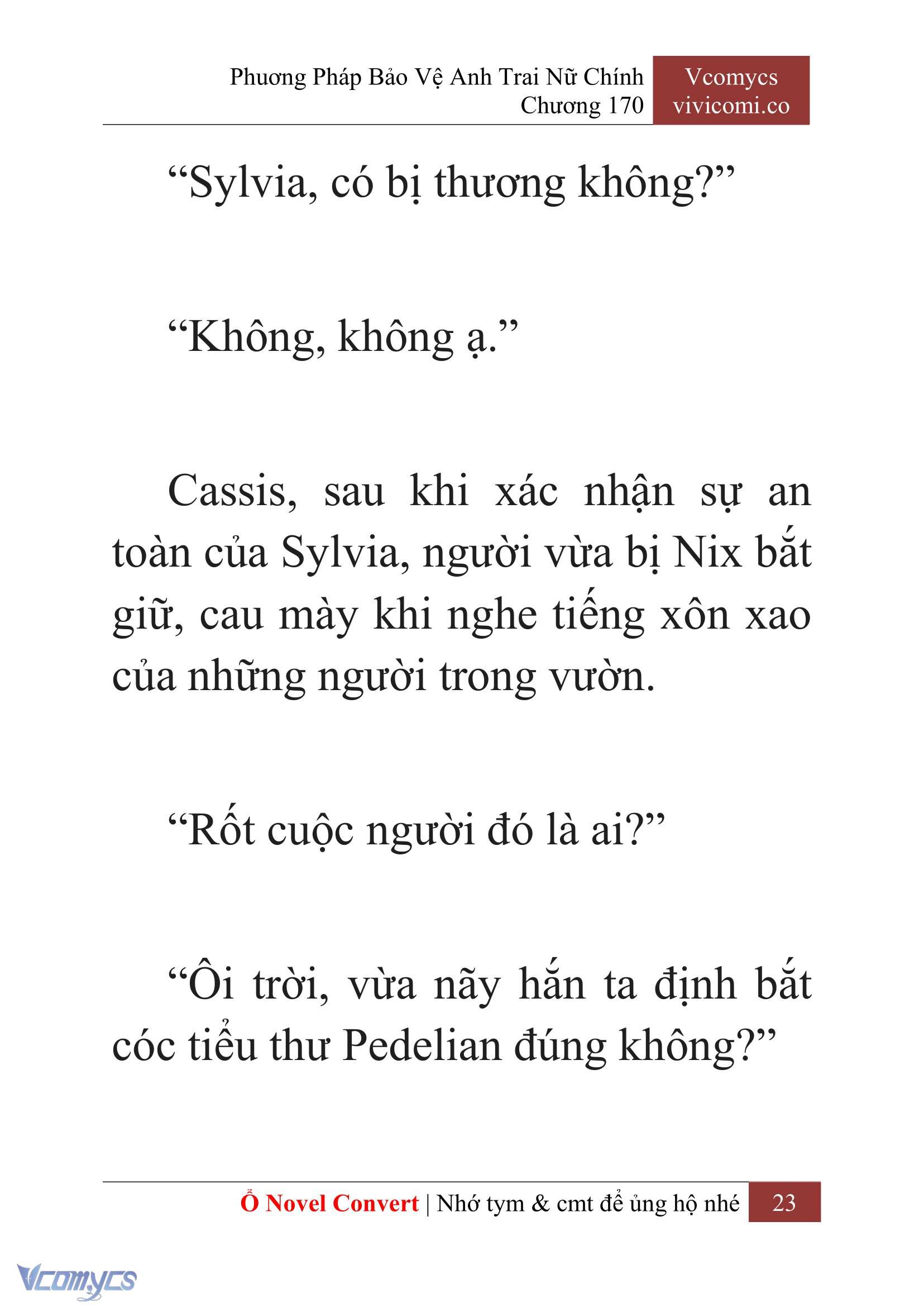 [Novel] Phương Pháp Bảo Vệ Anh Trai Nữ Chính Chap 170 - Trang 2