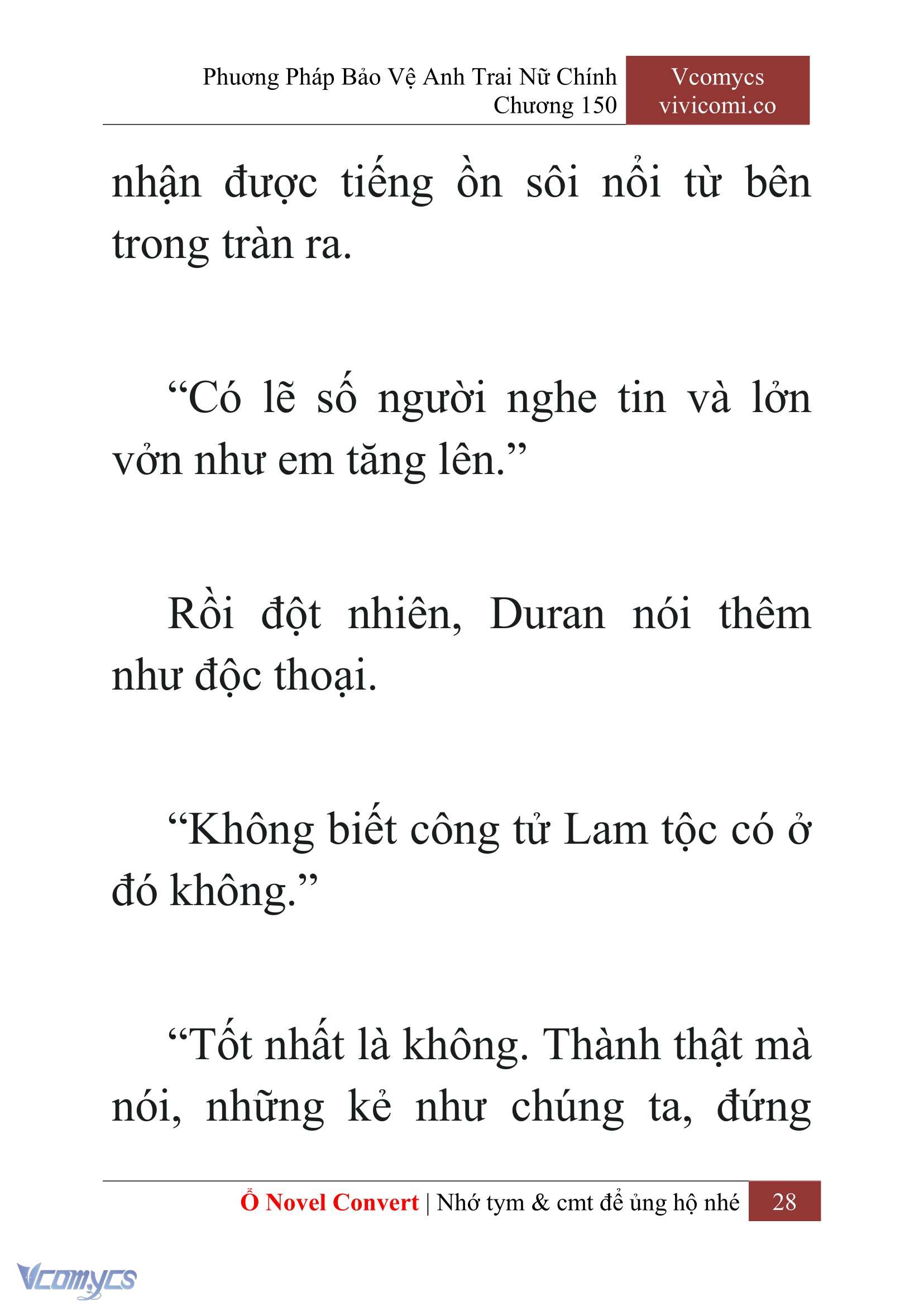 [Novel] Phương Pháp Bảo Vệ Anh Trai Nữ Chính Chap 150 - Next 