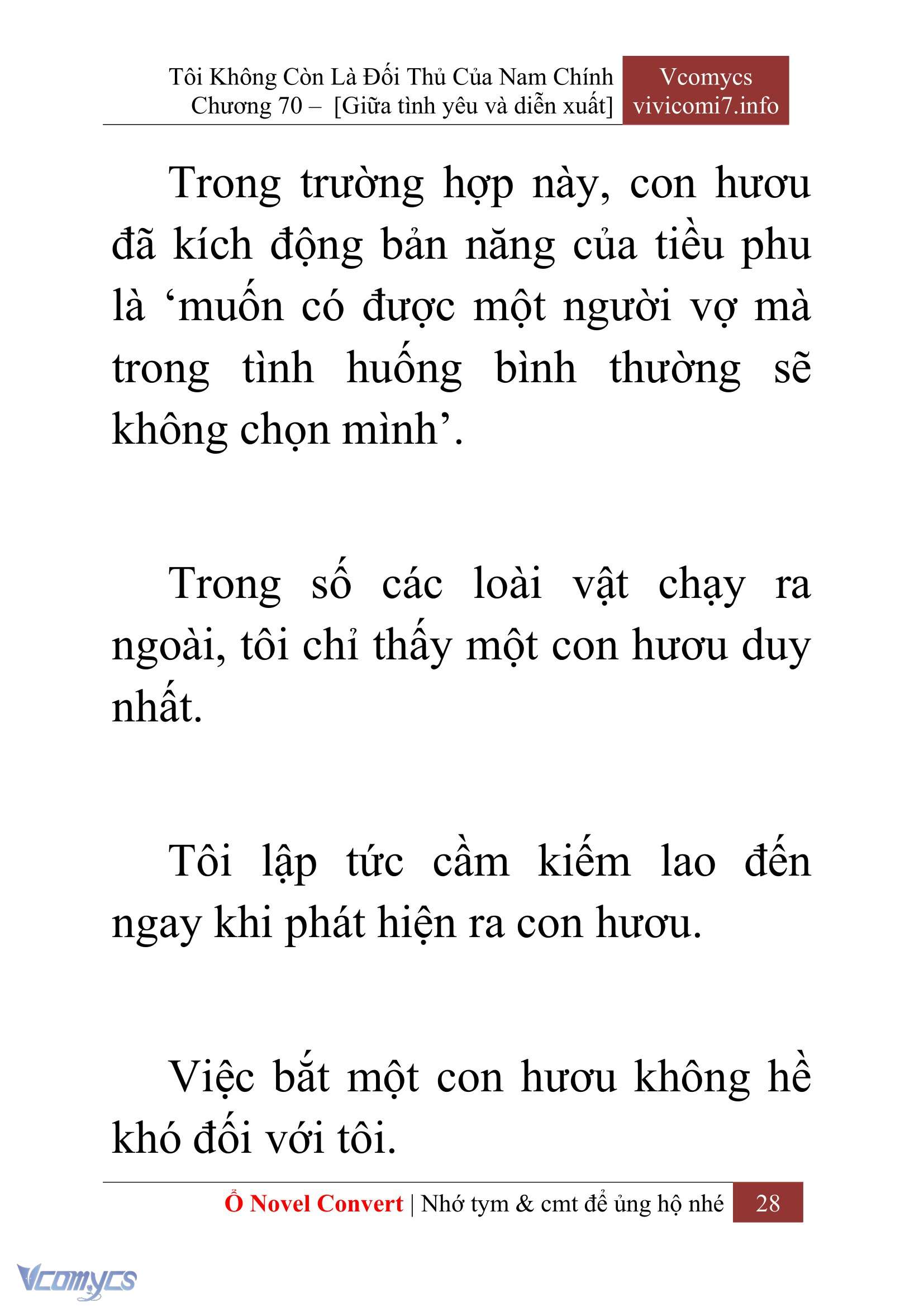 [Novel] Tôi Không Còn Là Đối Thủ Của Nam Chính Chap 70 - Trang 2