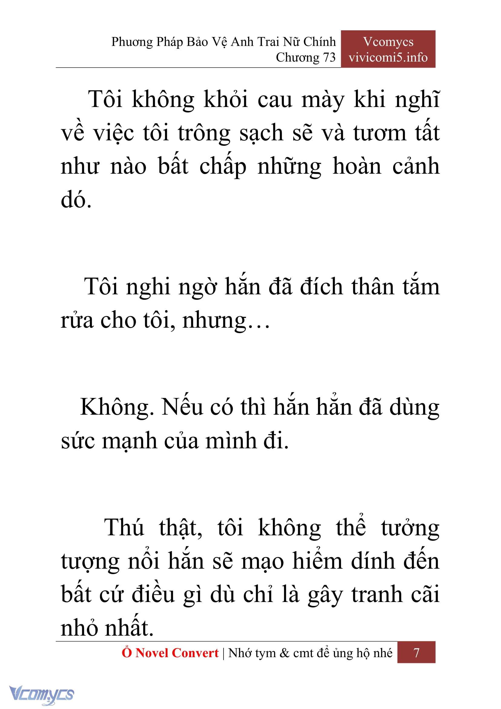[Novel] Phương Pháp Bảo Vệ Anh Trai Nữ Chính Chap 73 - Trang 2