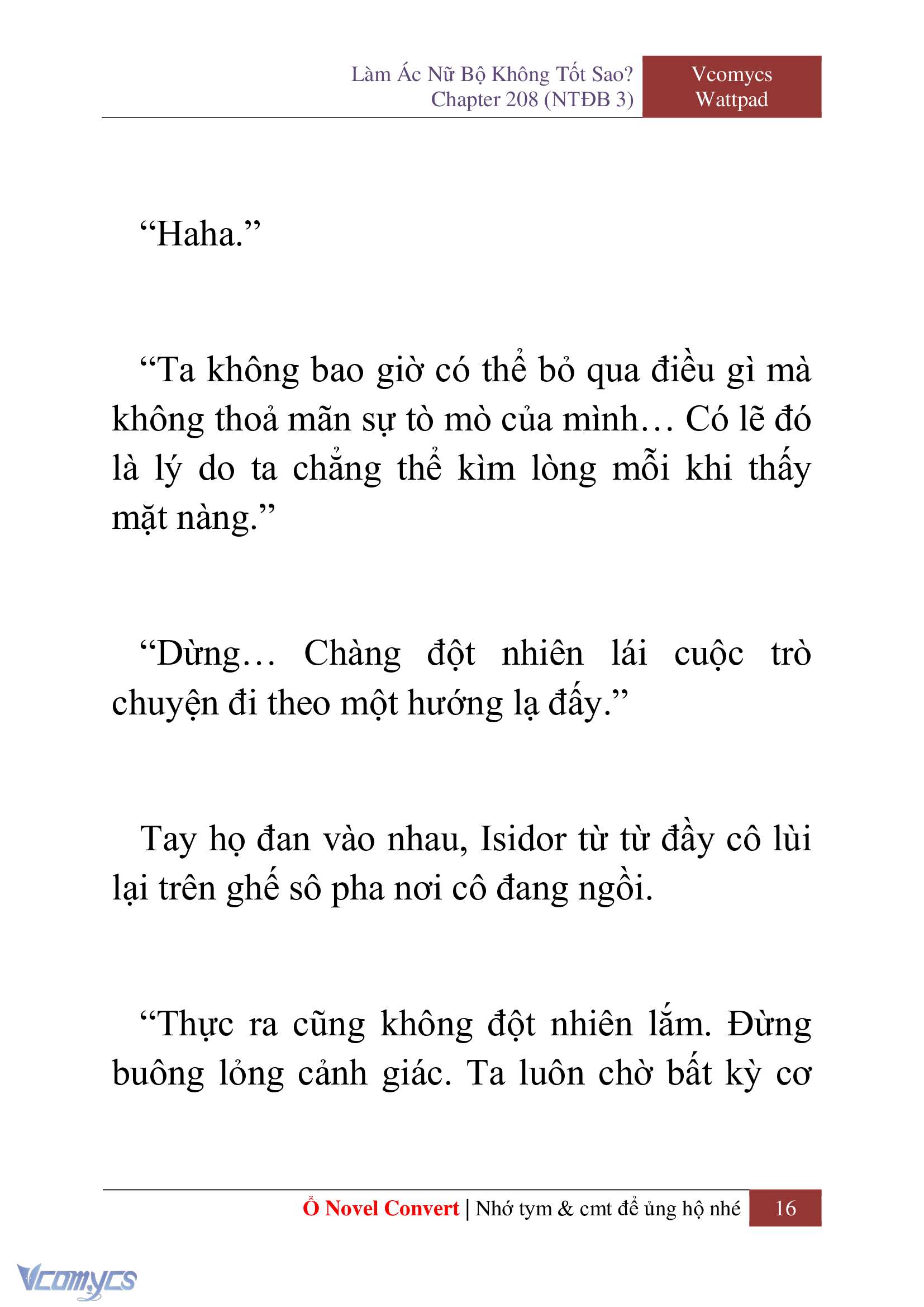 [Novel] Làm Ác Nữ Bộ Không Tốt Sao? Chap 208 - Trang 2