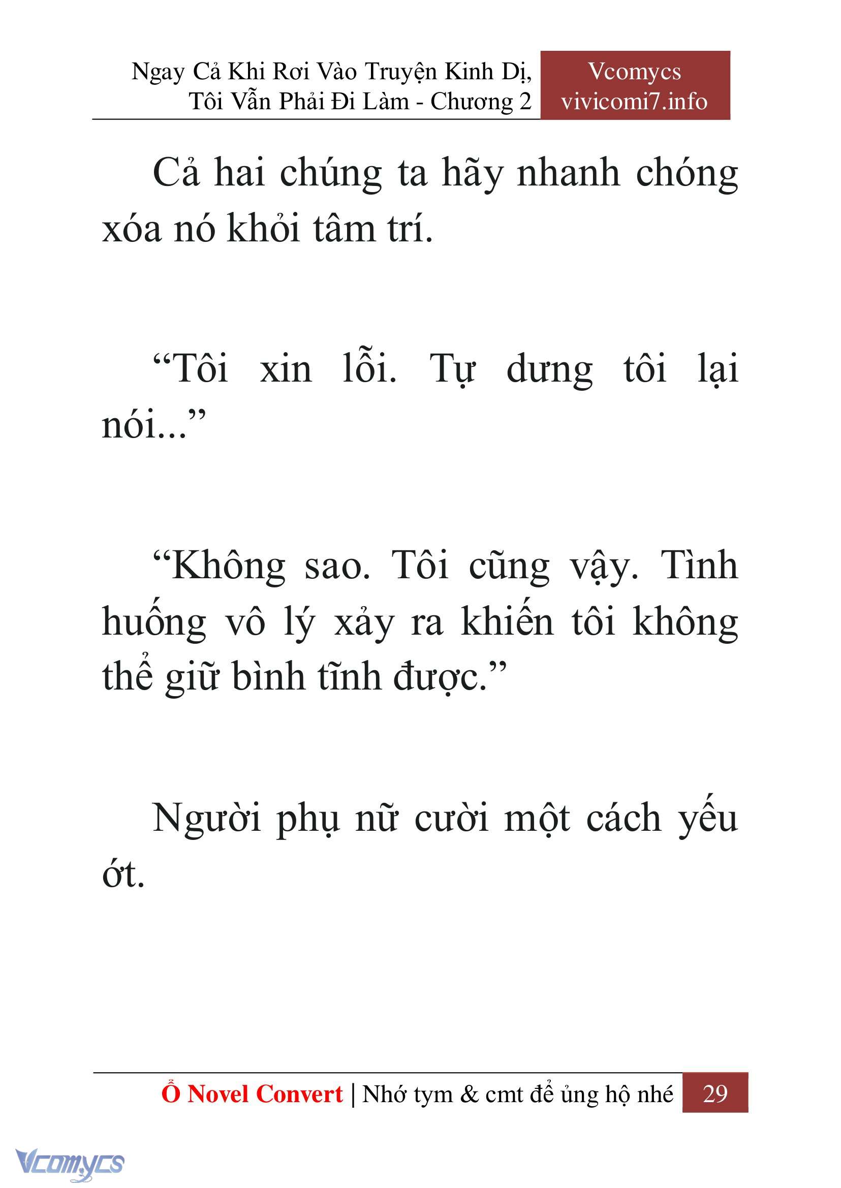 [Novel] Ngay Cả Khi Rơi Vào Truyện Kinh Dị, Tôi Vẫn Phải Đi Làm Chap 2 - Trang 2