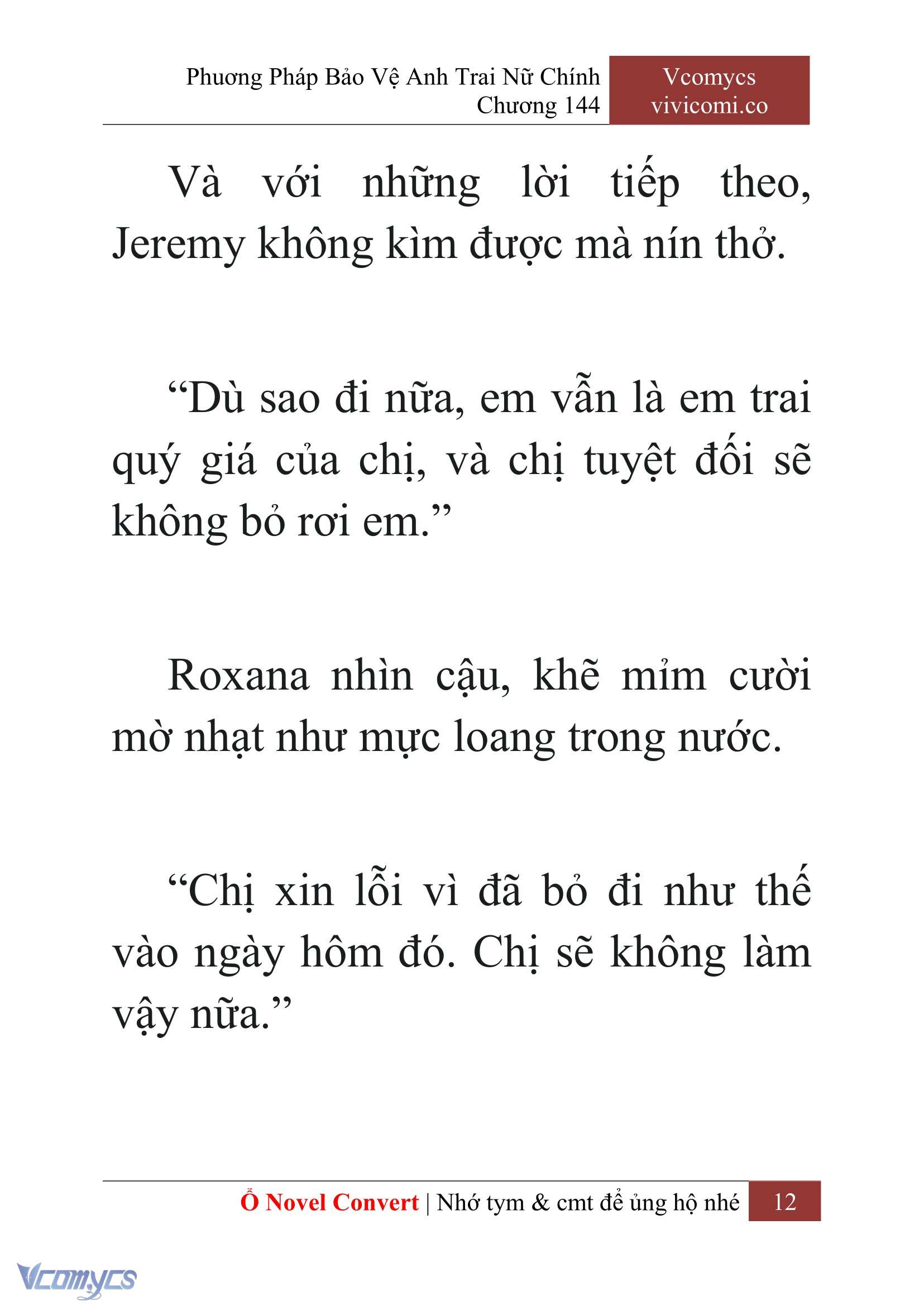 [Novel] Phương Pháp Bảo Vệ Anh Trai Nữ Chính Chap 144 - Next 