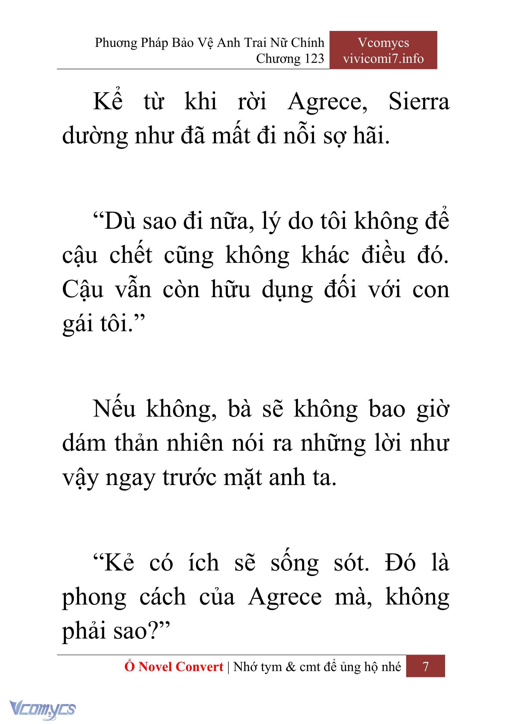 [Novel] Phương Pháp Bảo Vệ Anh Trai Nữ Chính Chap 123 - Trang 2
