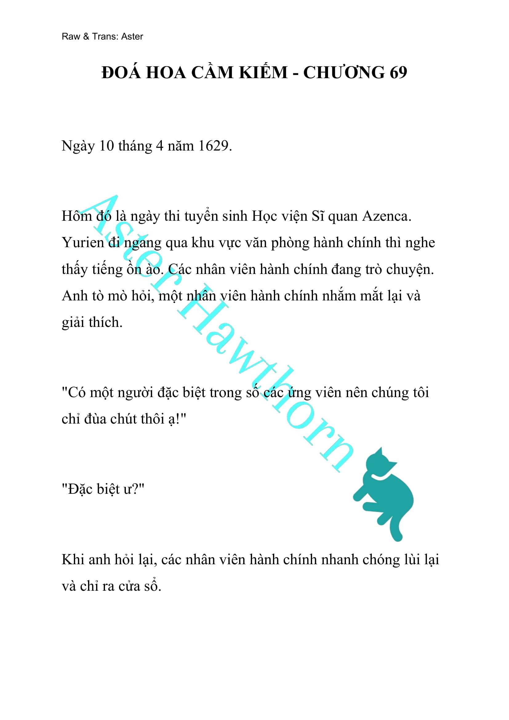 [NOVEL] Đóa Hoa Cầm Kiếm Chap 69 - Next Chap 70