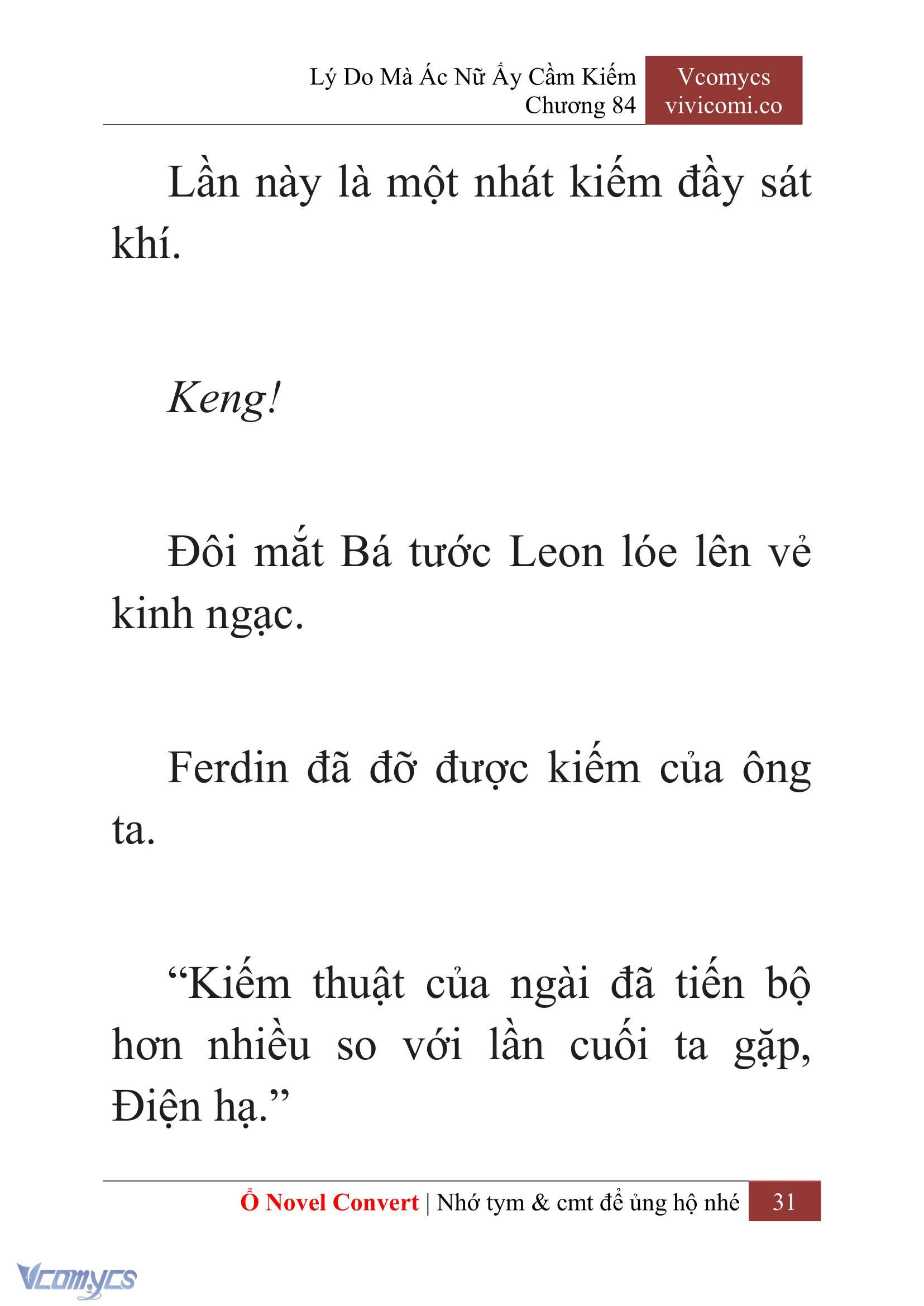 [Novel] Lý Do Mà Ác Nữ Ấy Cầm Kiếm Chap 84 - Trang 2