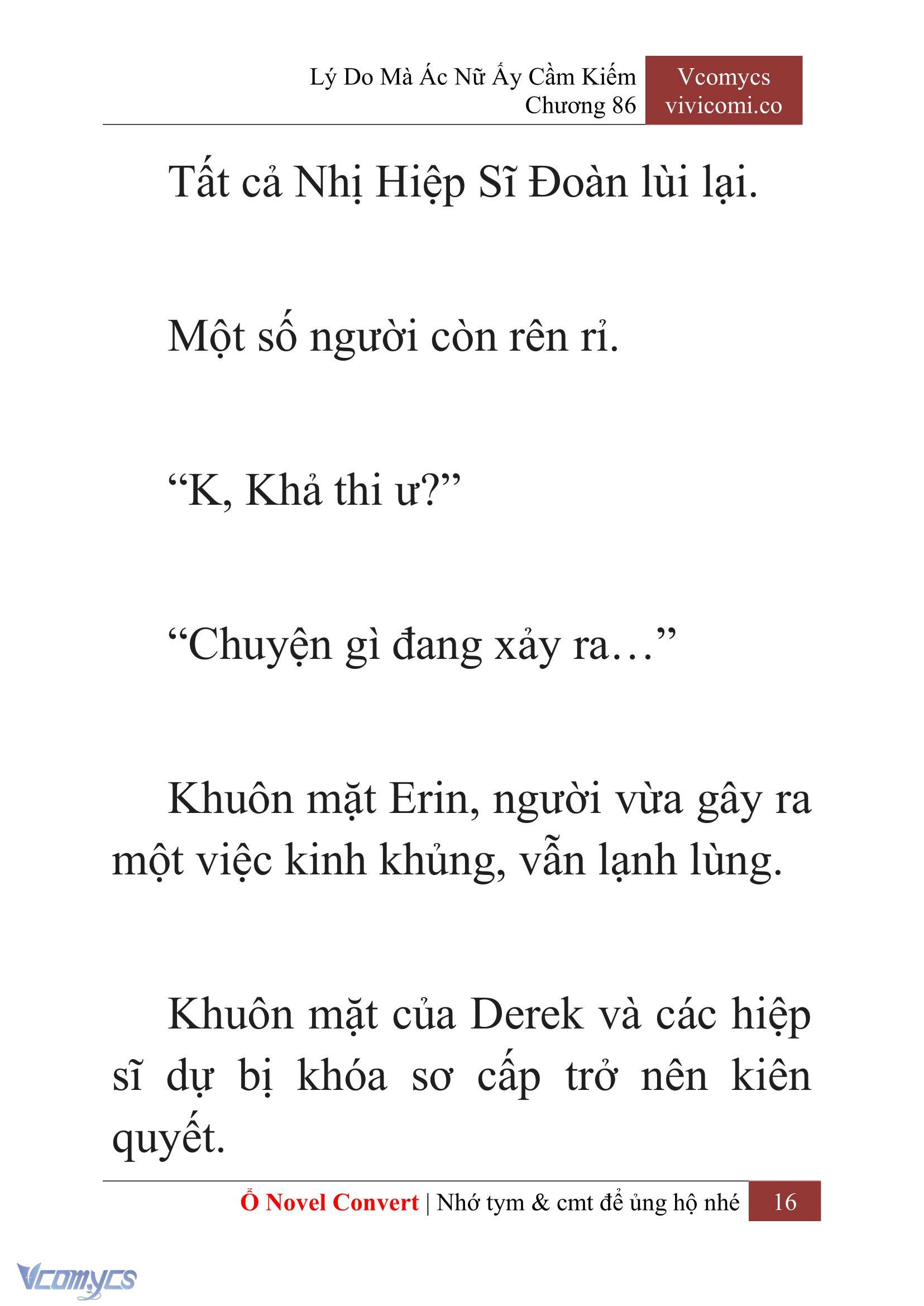 [Novel] Lý Do Mà Ác Nữ Ấy Cầm Kiếm Chap 86 - Trang 2