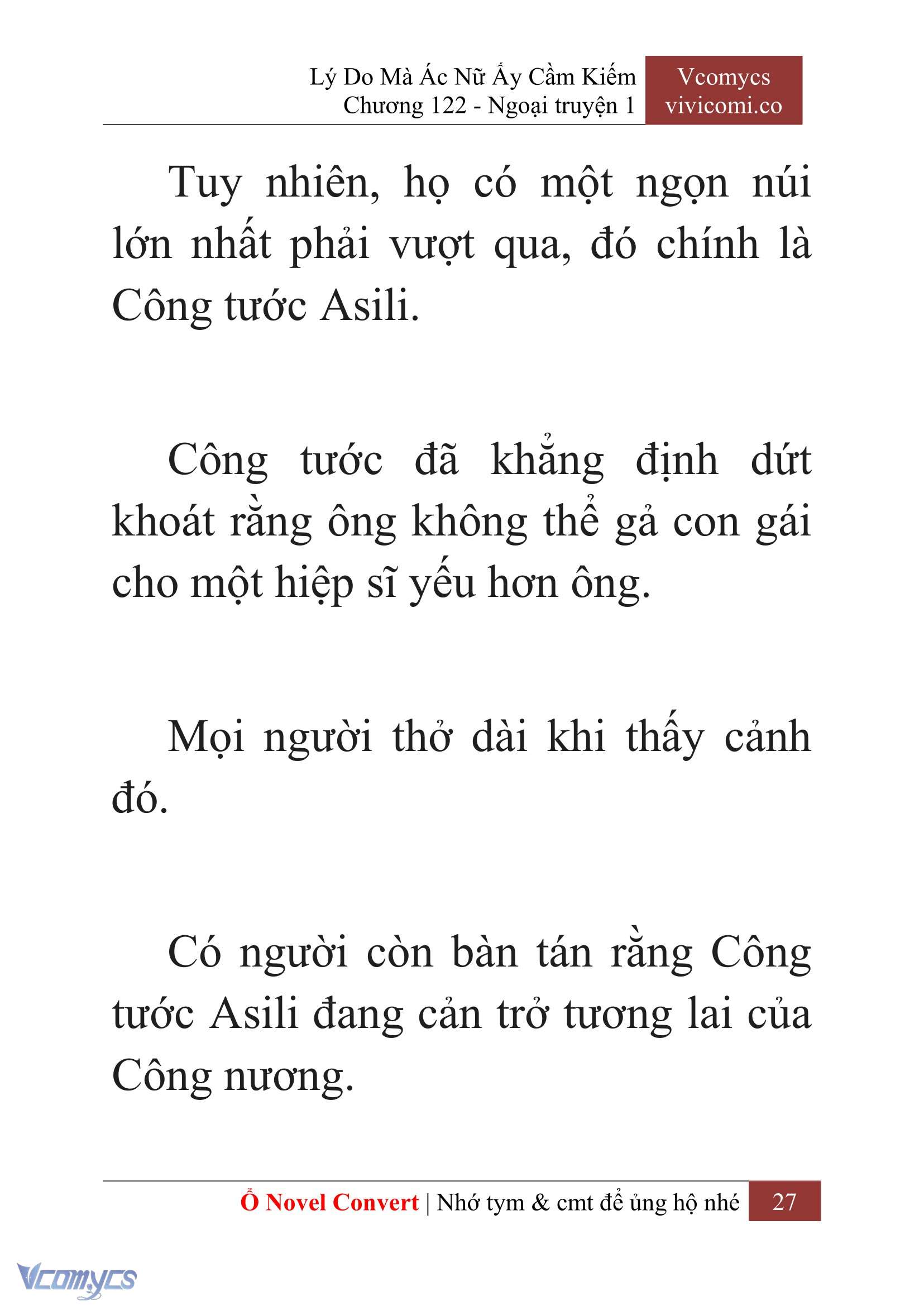[Novel] Lý Do Mà Ác Nữ Ấy Cầm Kiếm Chap 122 - Trang 2
