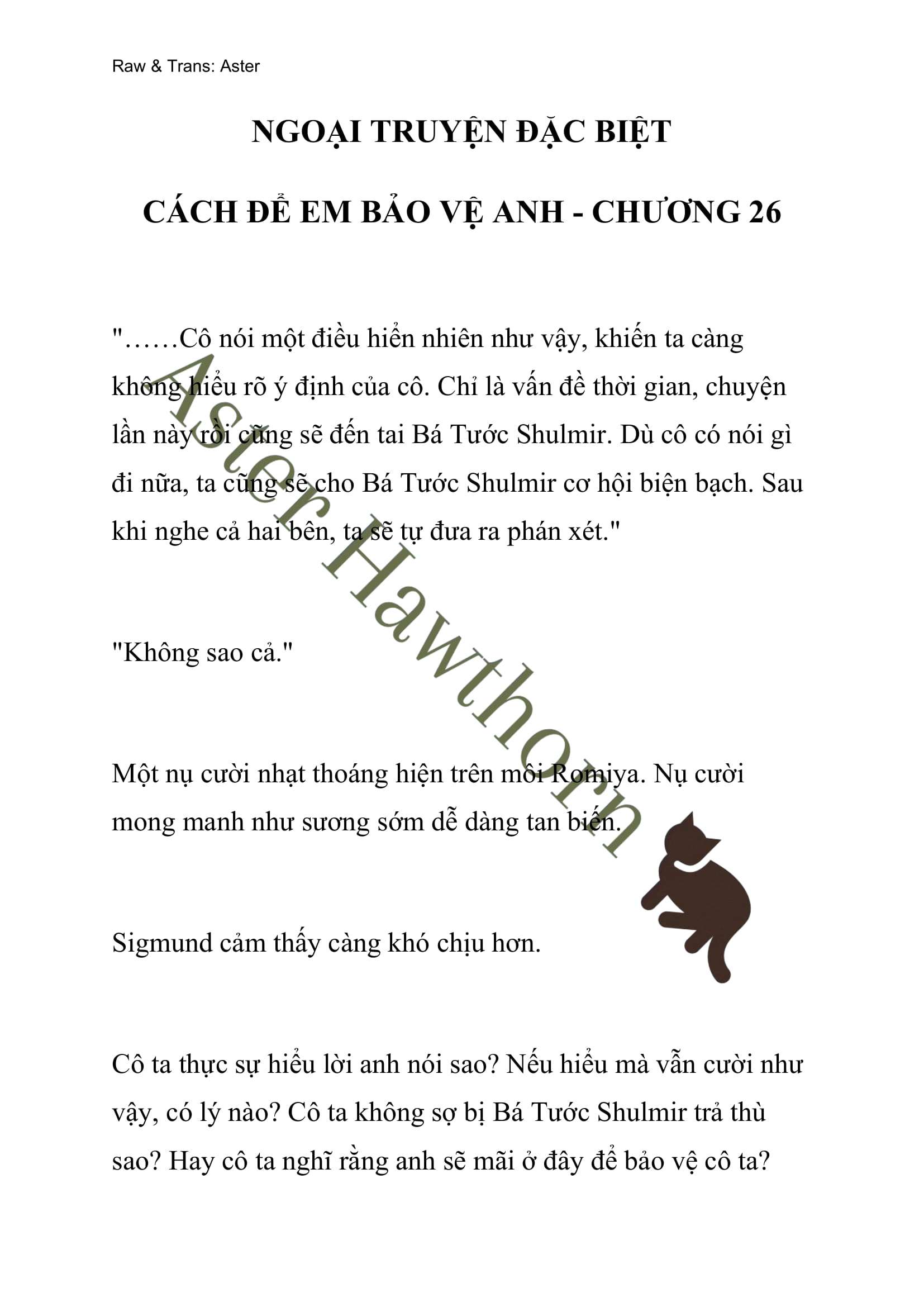 [NOVEL] Ngoại Truyện Cách Để Em Bảo Vệ Anh Chap 80 - Next Chap 81