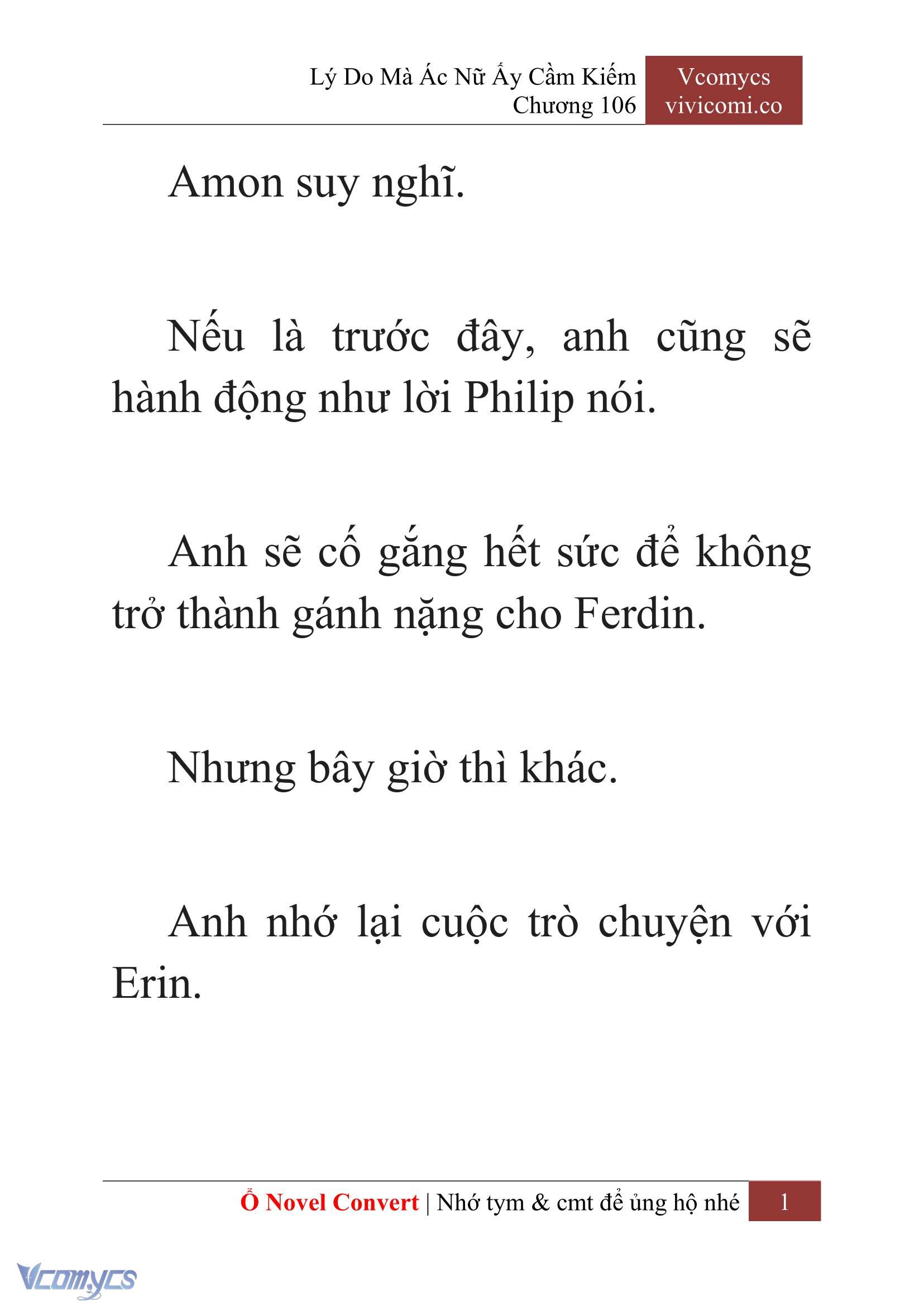 [Novel] Lý Do Mà Ác Nữ Ấy Cầm Kiếm Chap 106 - Next Chap 107