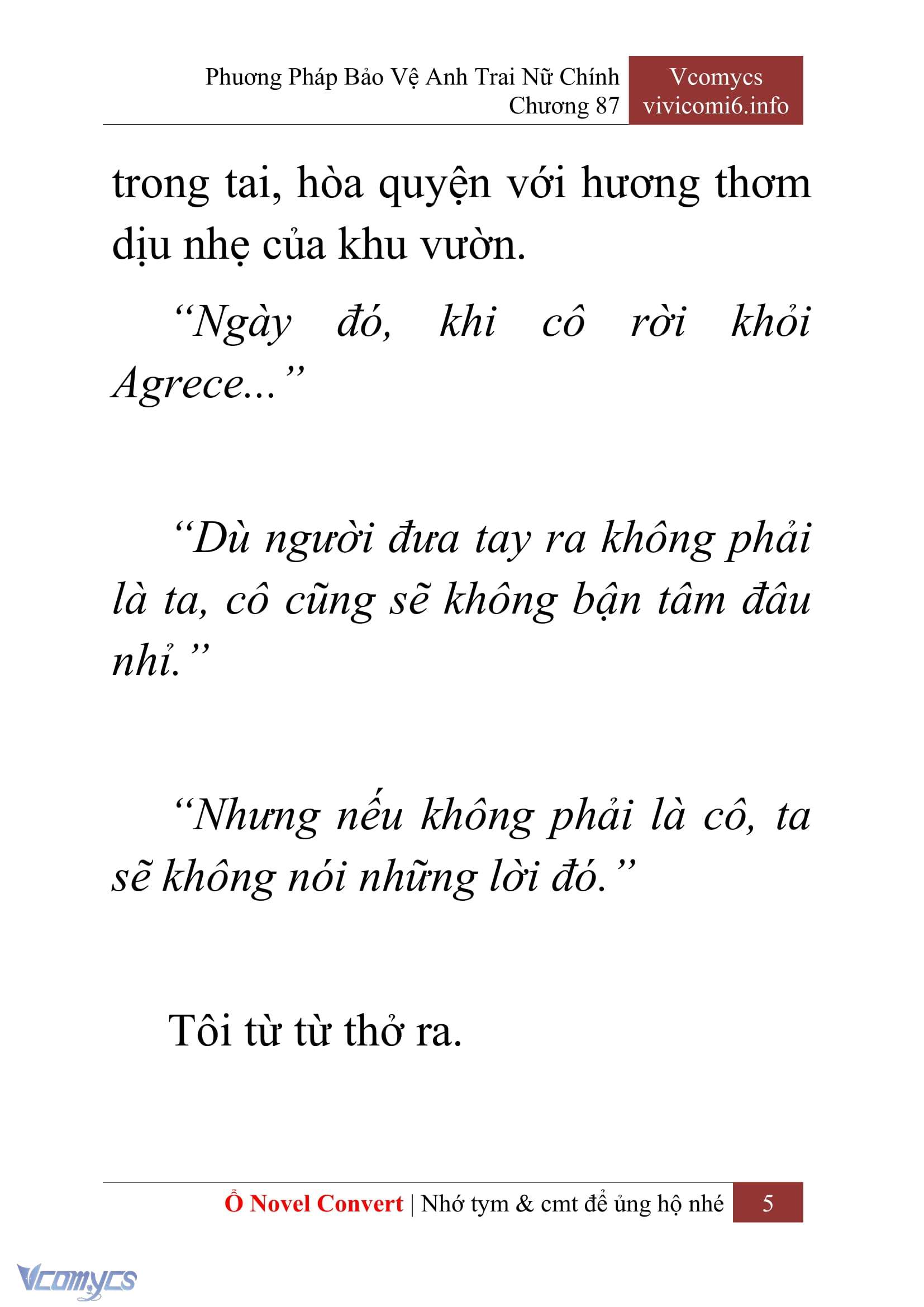 [Novel] Phương Pháp Bảo Vệ Anh Trai Nữ Chính Chap 87 - Trang 2