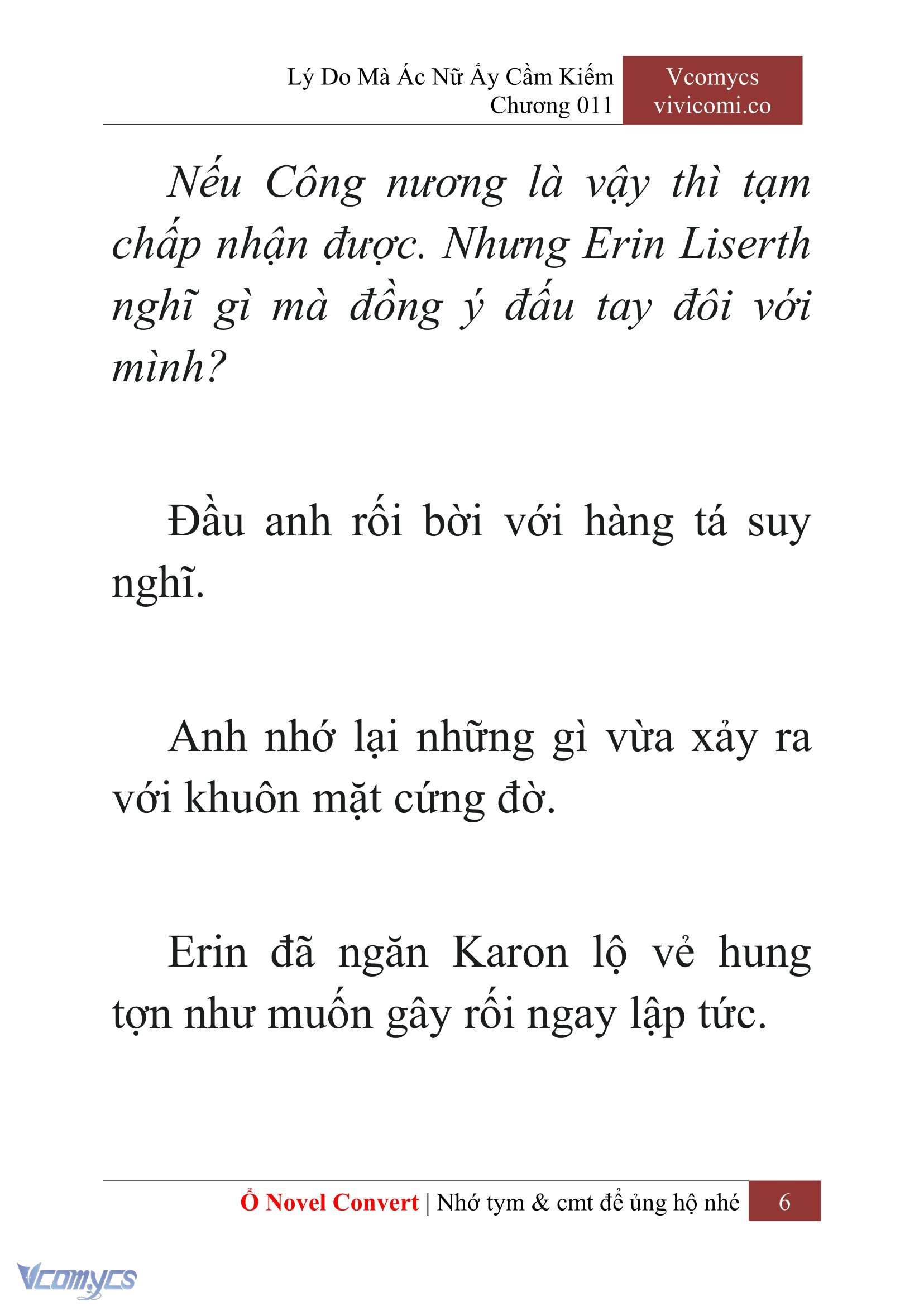 [Novel] Lý Do Mà Ác Nữ Ấy Cầm Kiếm Chap 11 - Trang 2