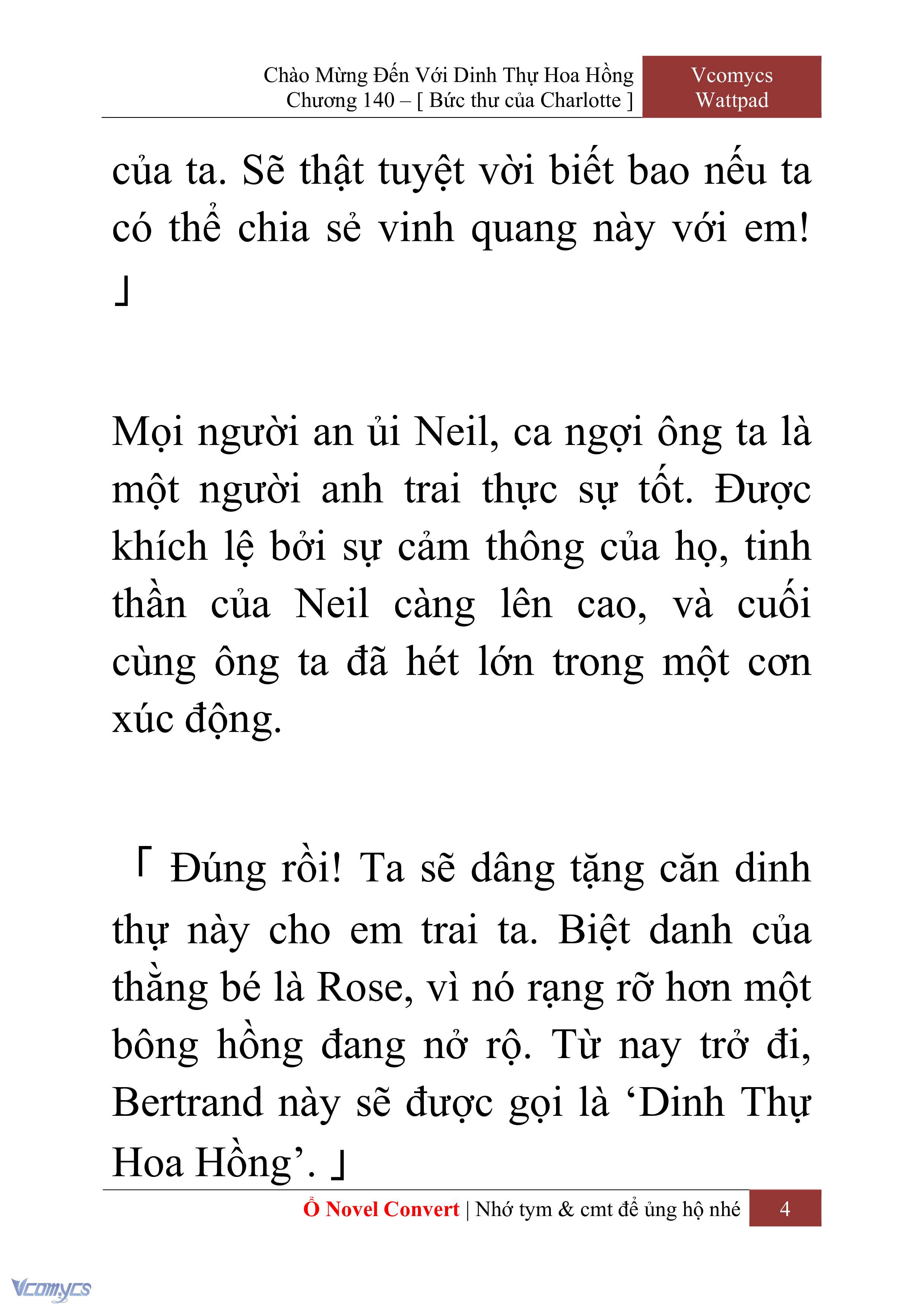 [Novel] Chào Mừng Đến Với Dinh Thự Hoa Hồng Chap 140 - Next Chap 141