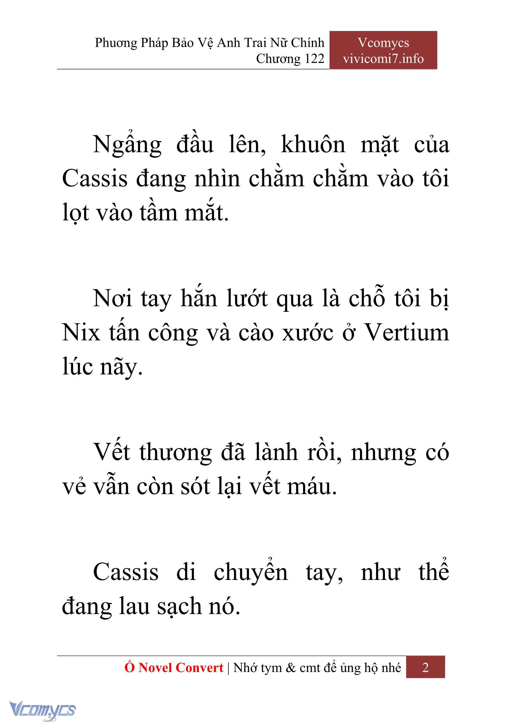 [Novel] Phương Pháp Bảo Vệ Anh Trai Nữ Chính Chap 122 - Trang 2