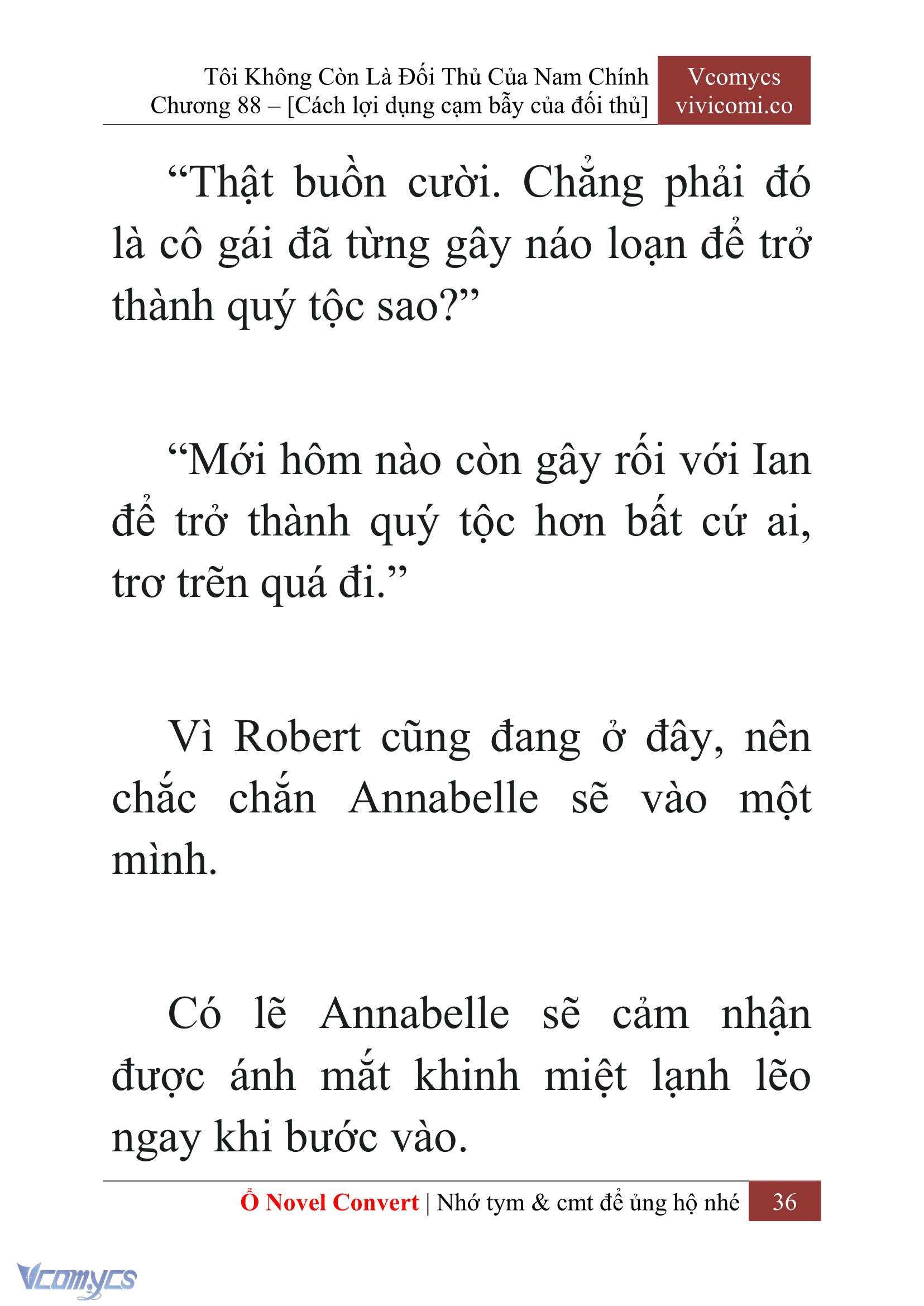 [Novel] Tôi Không Còn Là Đối Thủ Của Nam Chính Chap 88 - Trang 2