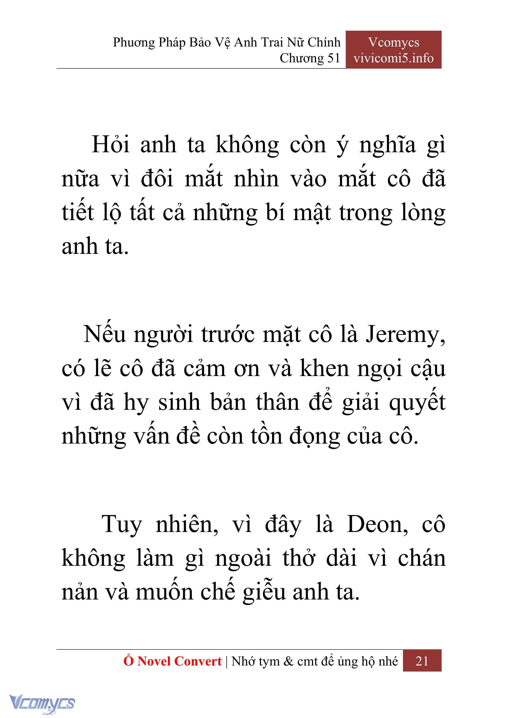 [Novel] Phương Pháp Bảo Vệ Anh Trai Nữ Chính Chap 51 - Trang 2