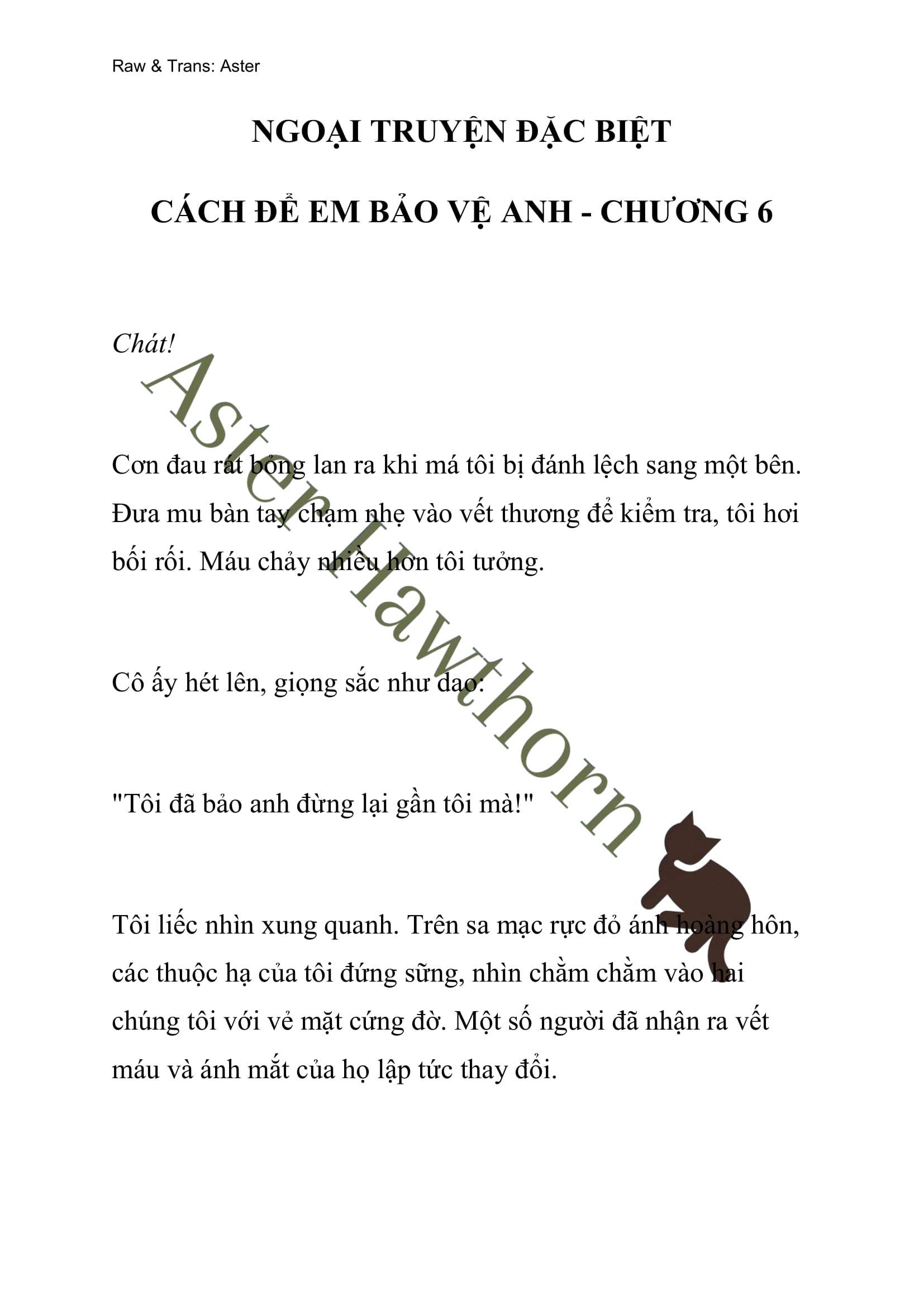 [NOVEL] Ngoại Truyện Cách Để Em Bảo Vệ Anh Chap 60 - Next Chap 61