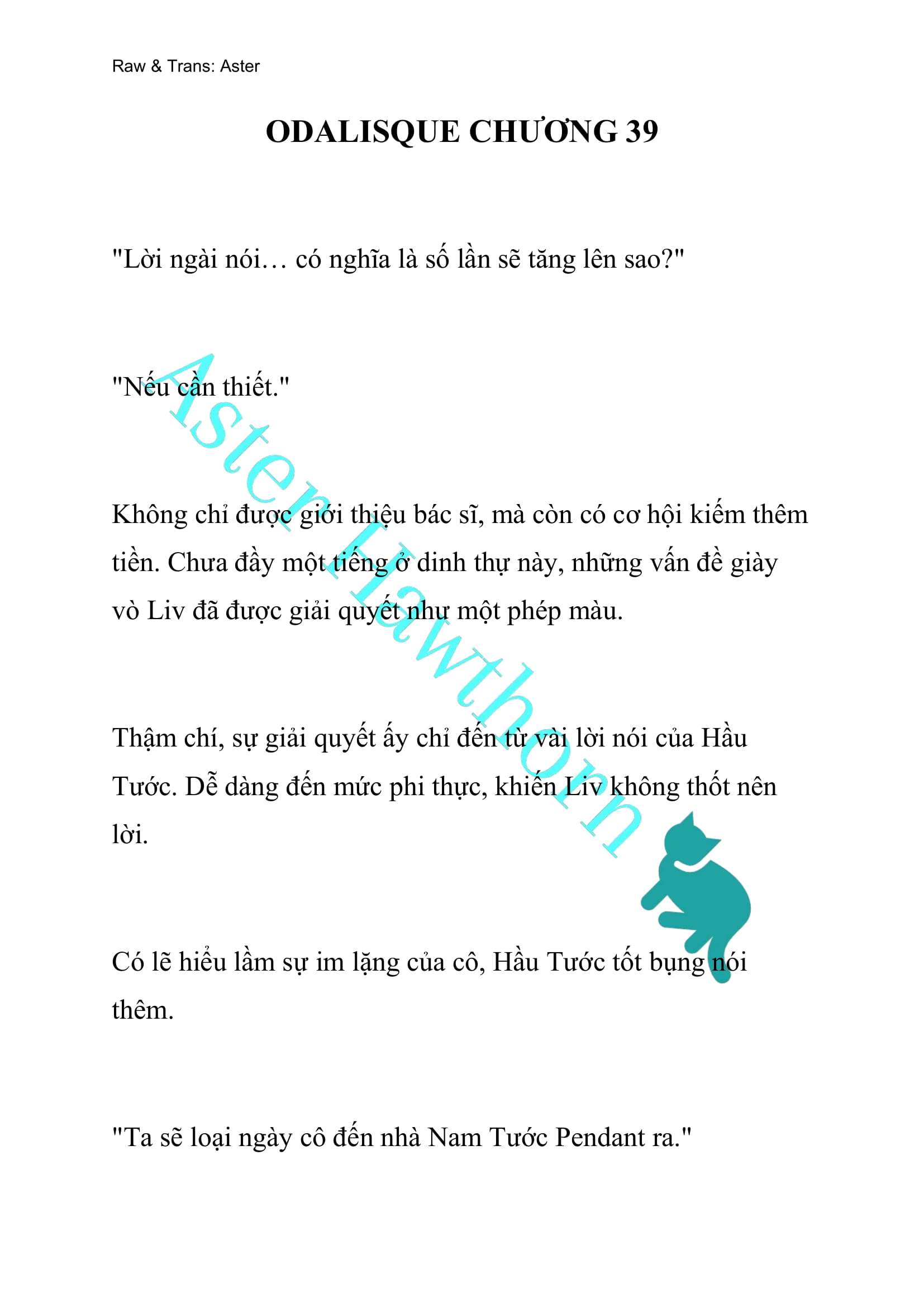 [NOVEL] Odalisque Chap 39 - Next Chap 40