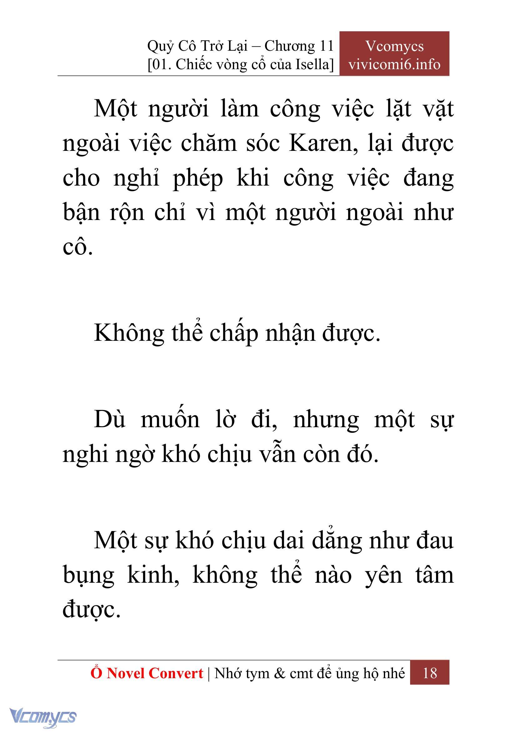 [Novel] Quý Cô Trở Lại Chap 11 - Trang 2