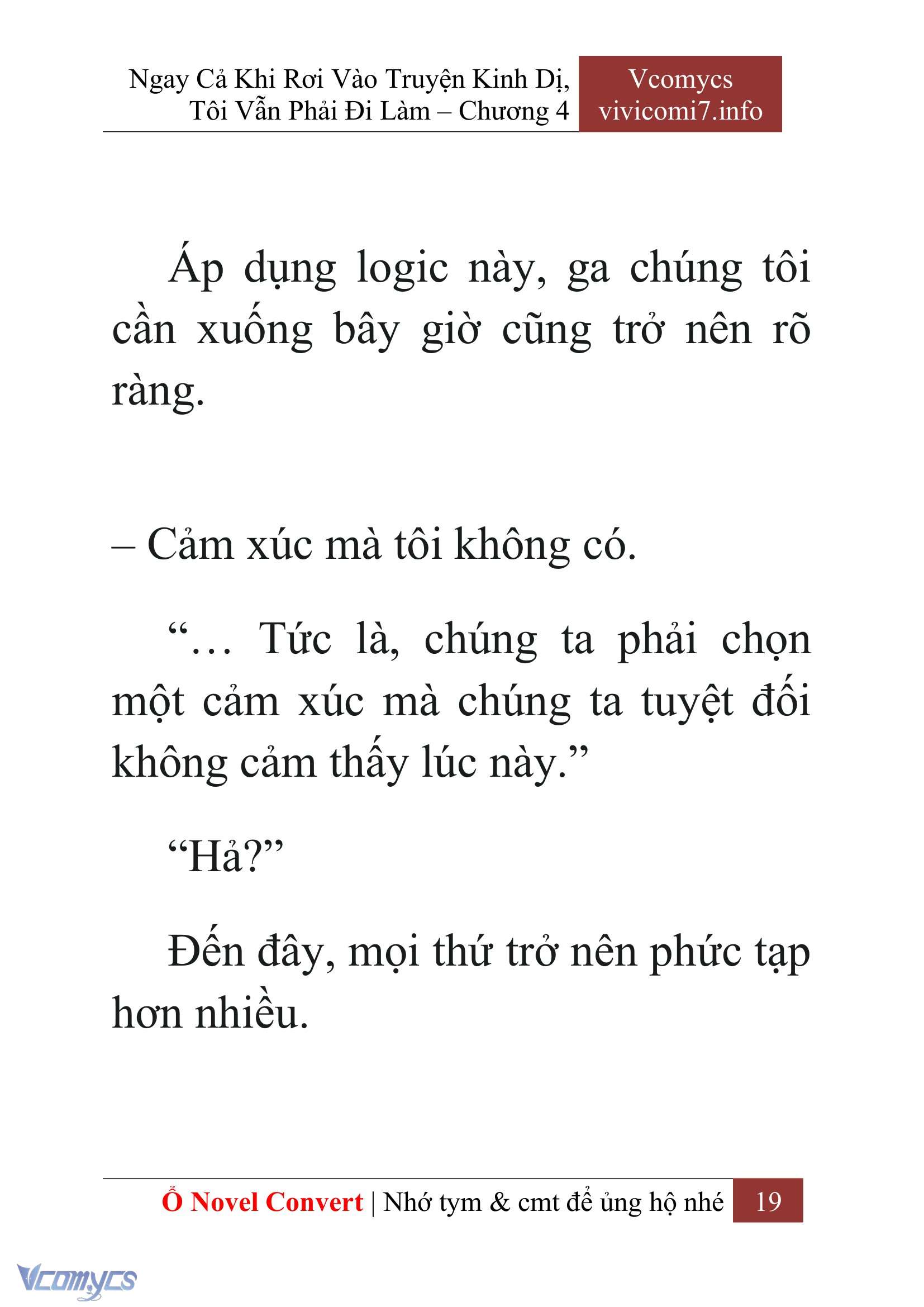 [Novel] Ngay Cả Khi Rơi Vào Truyện Kinh Dị, Tôi Vẫn Phải Đi Làm Chap 4 - Trang 2