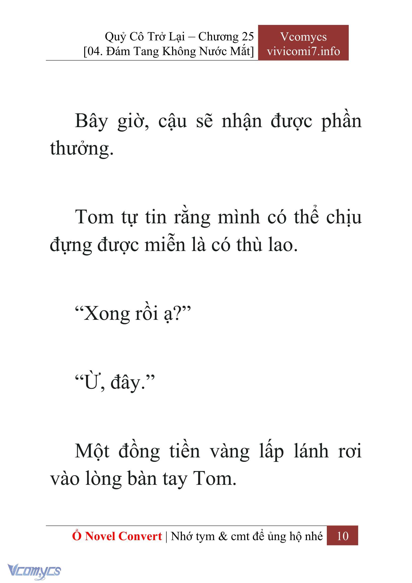 [Novel] Quý Cô Trở Lại Chap 25 - Trang 2